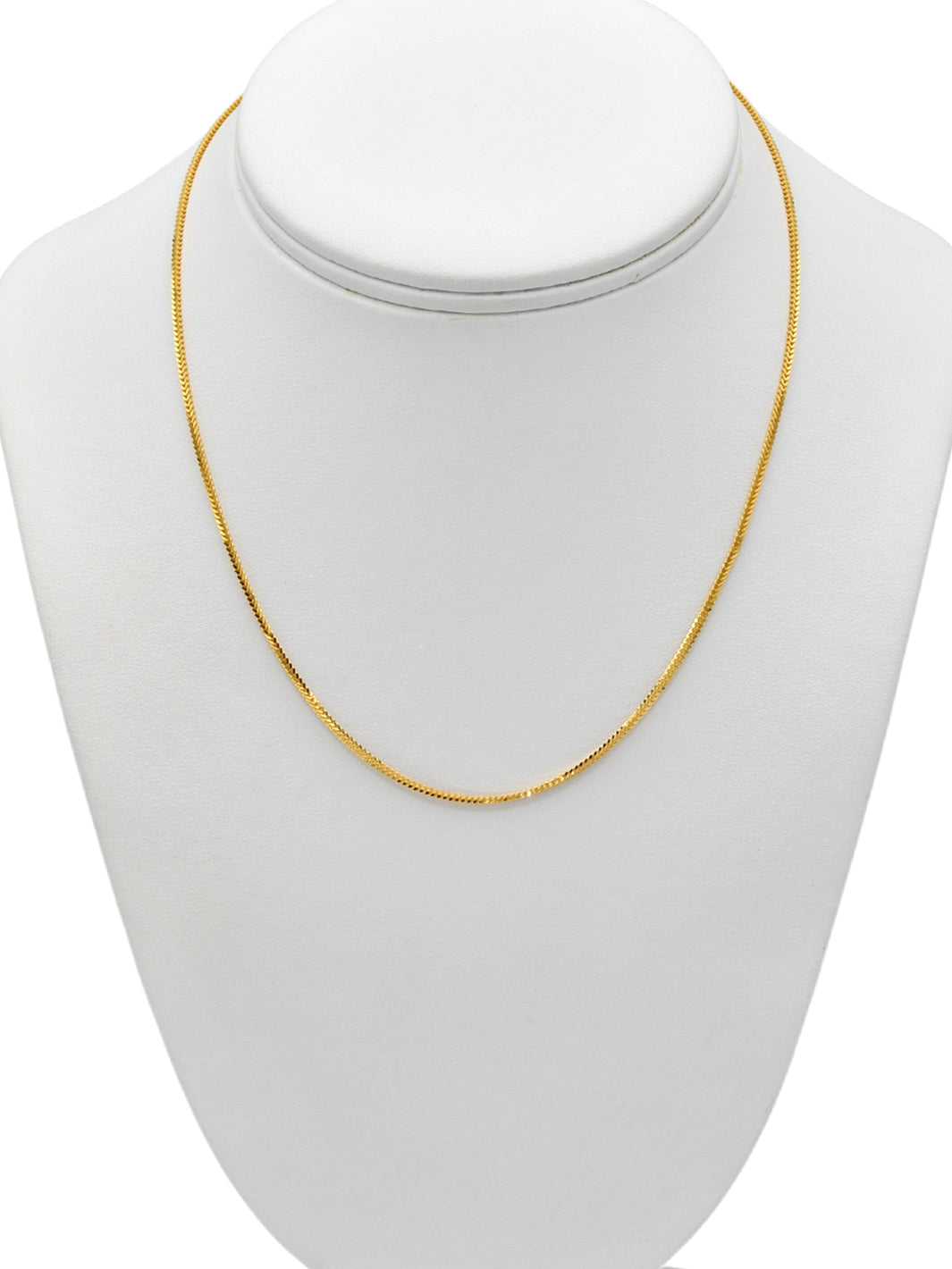 22ct Gold Fox Tail Chain - 40cm - Roop Darshan