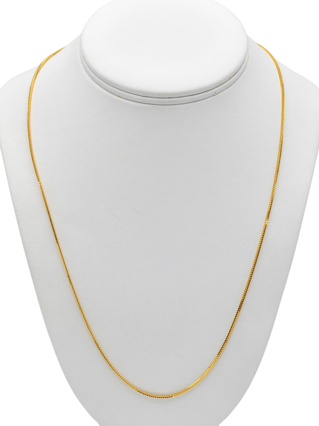 22ct Gold Fox Tail Chain - 55cm - Roop Darshan
