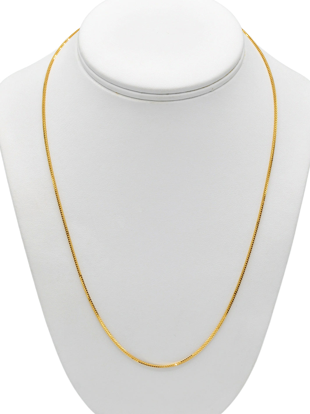22ct Gold Fox Tail Chain - 50cm - Roop Darshan
