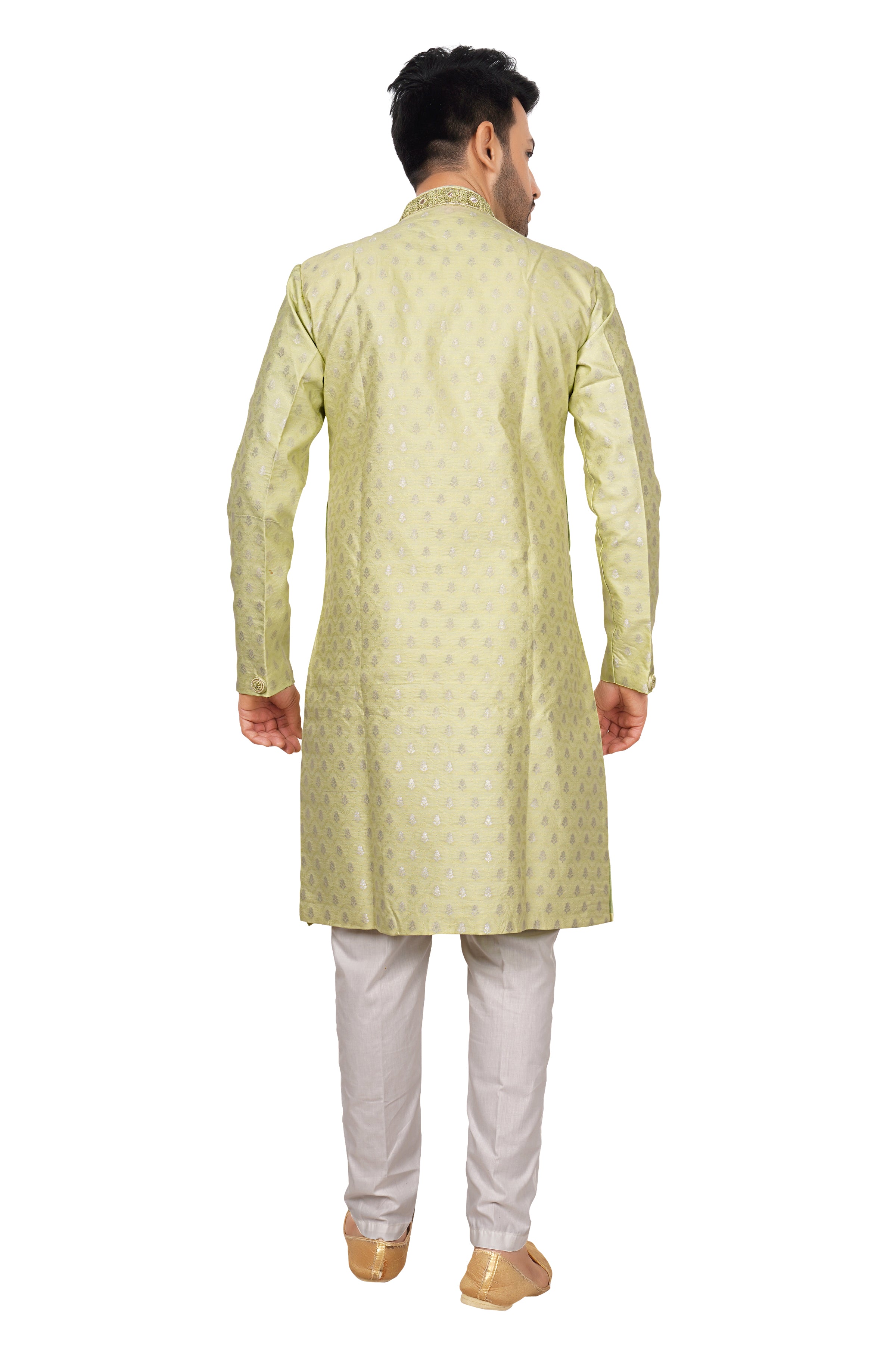 Brocade Embroidered Kurta Payjama - Roop Darshan