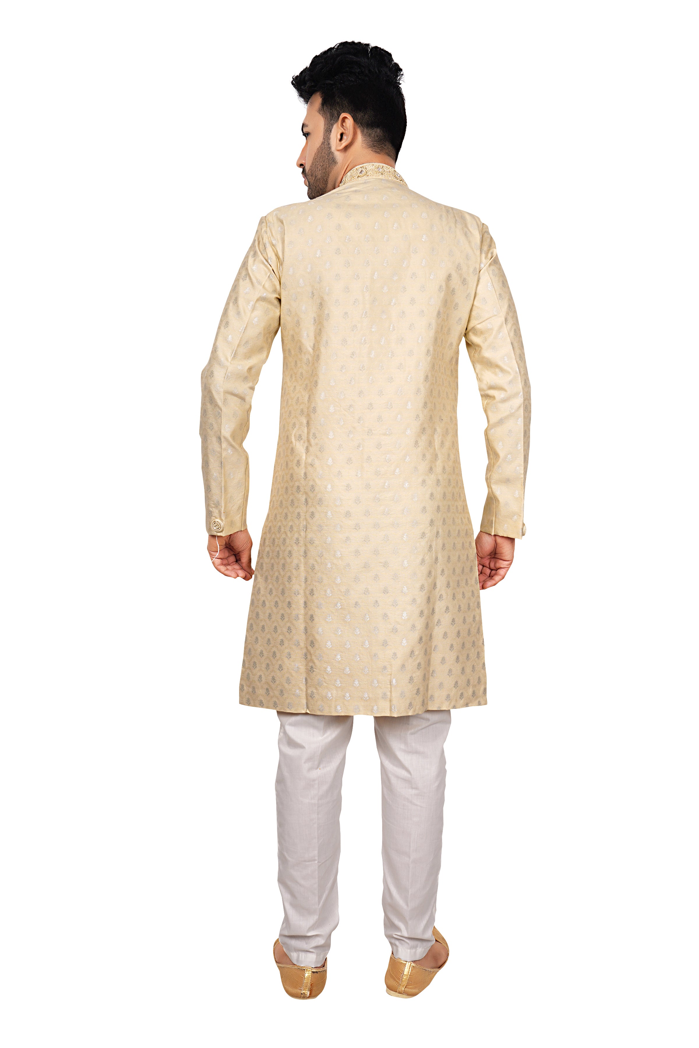 Brocade Embroidered Kurta Payjama - Roop Darshan