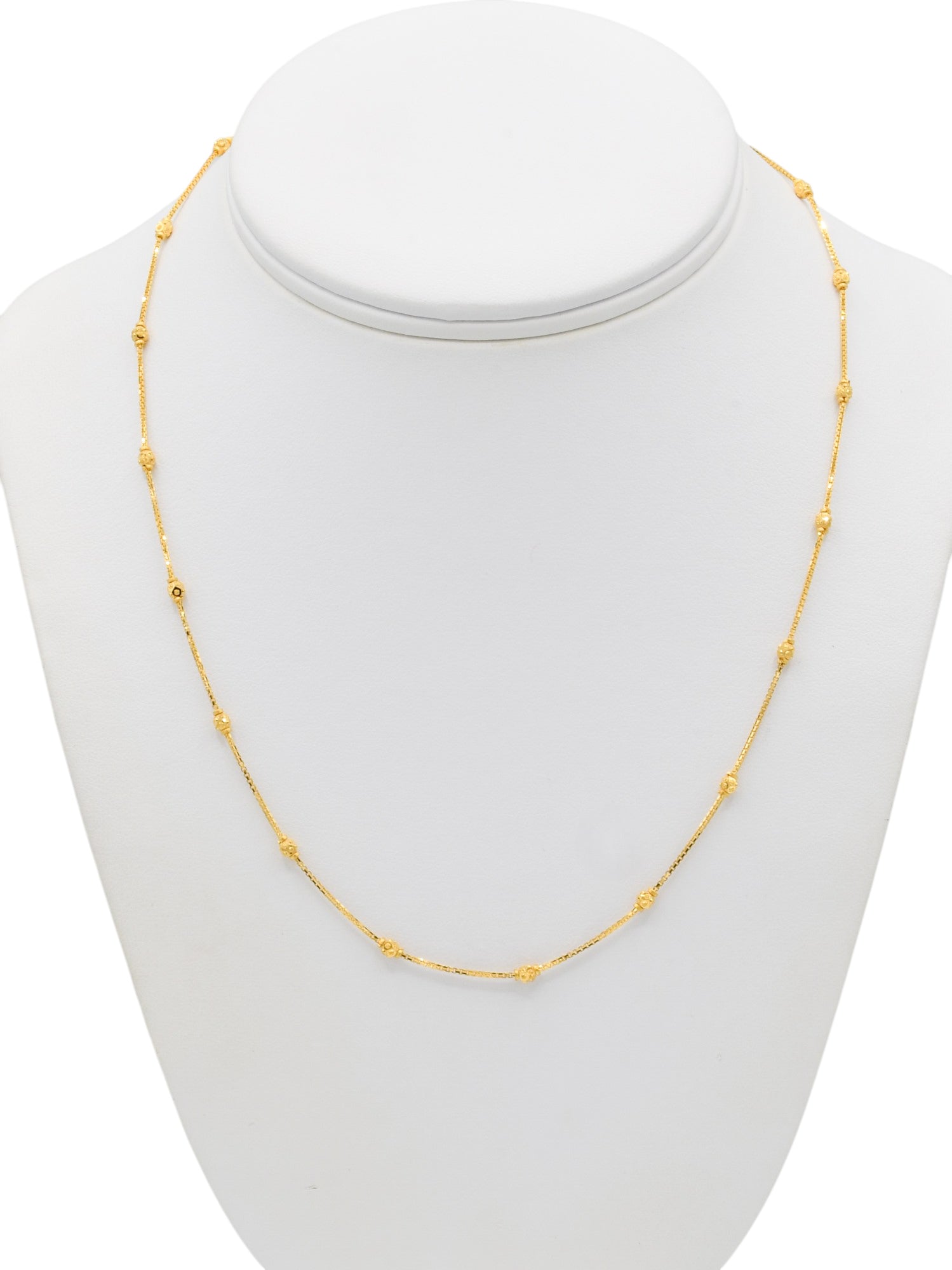 22ct Gold Ball Fancy Chain - Roop Darshan