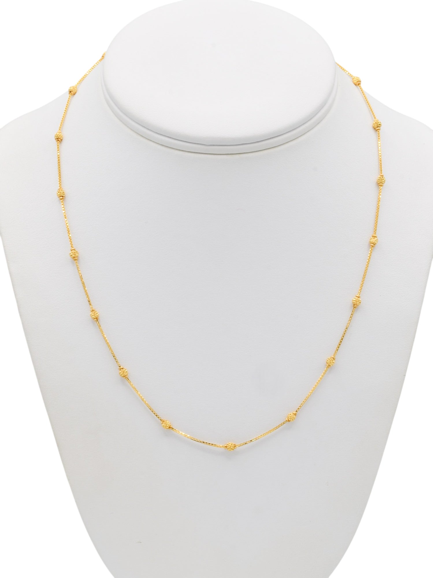 22ct Gold Ball Fancy Chain - Roop Darshan