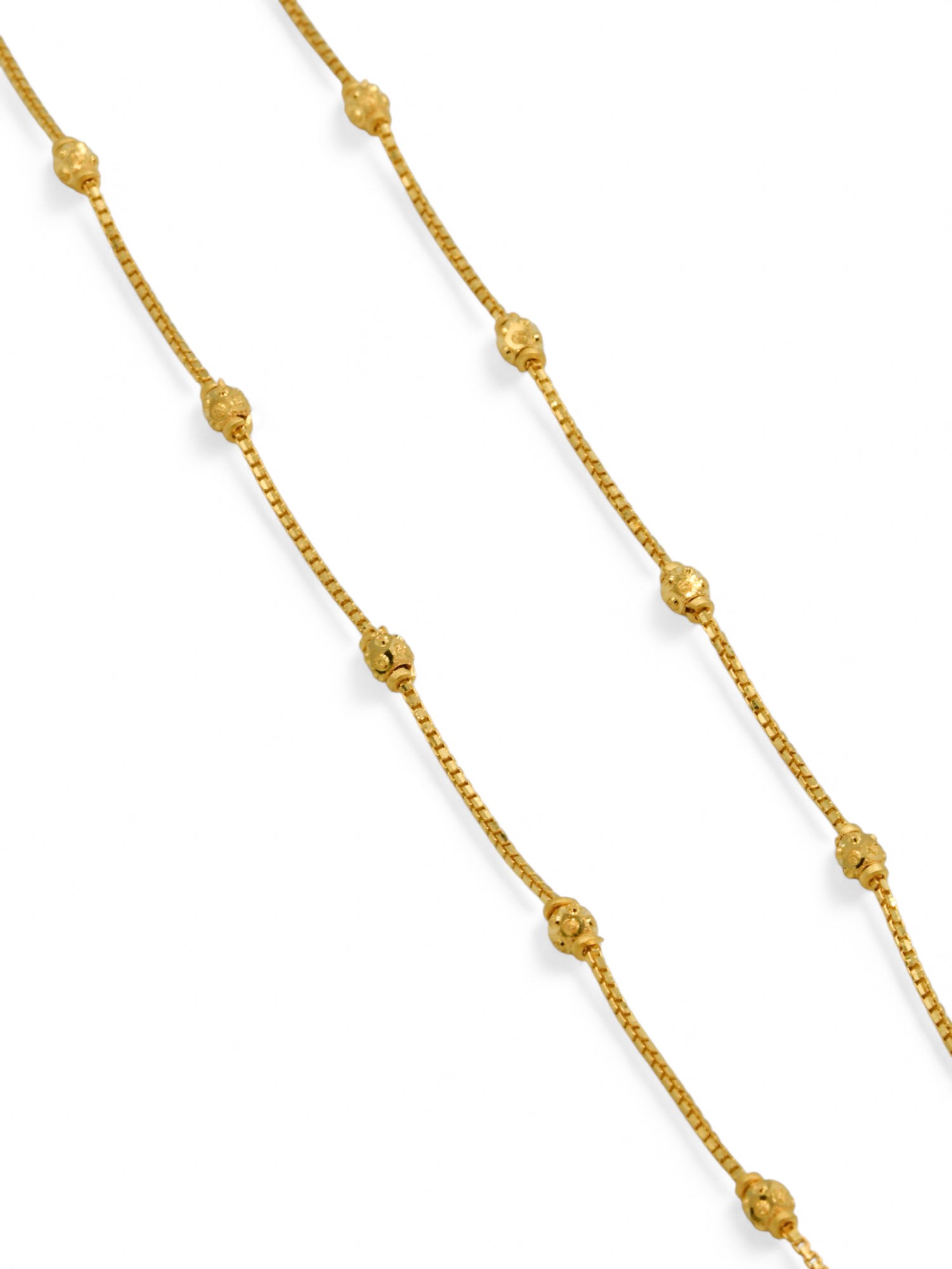 22ct Gold Ball Fancy Chain - Roop Darshan