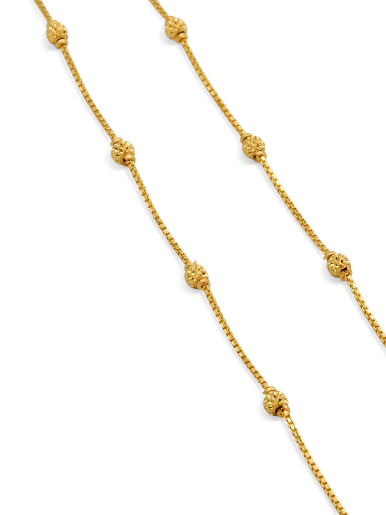 22ct Gold Ball Fancy Chain - Roop Darshan