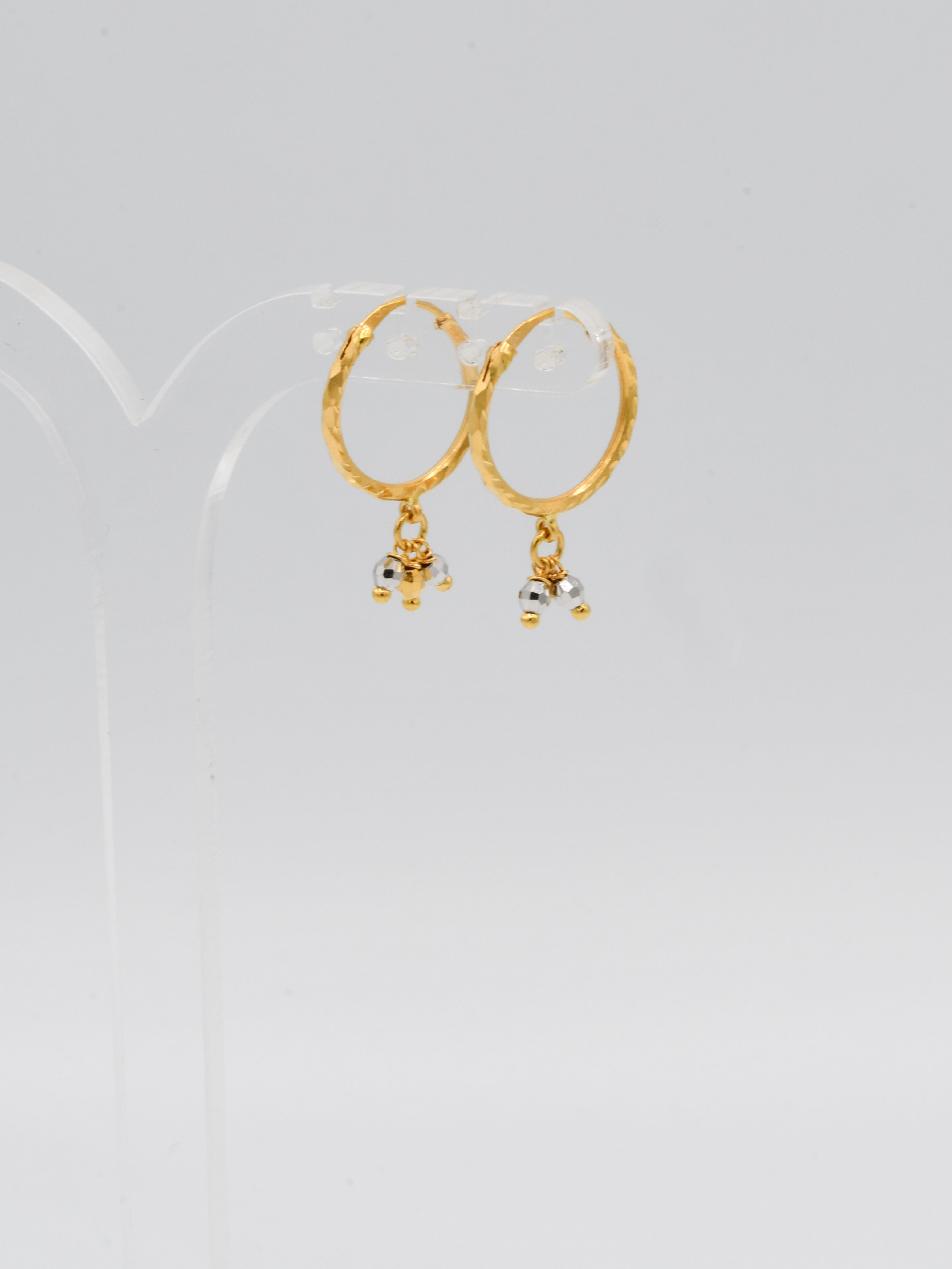 22ct Gold Two Tone Ball Bali - Roop Darshan