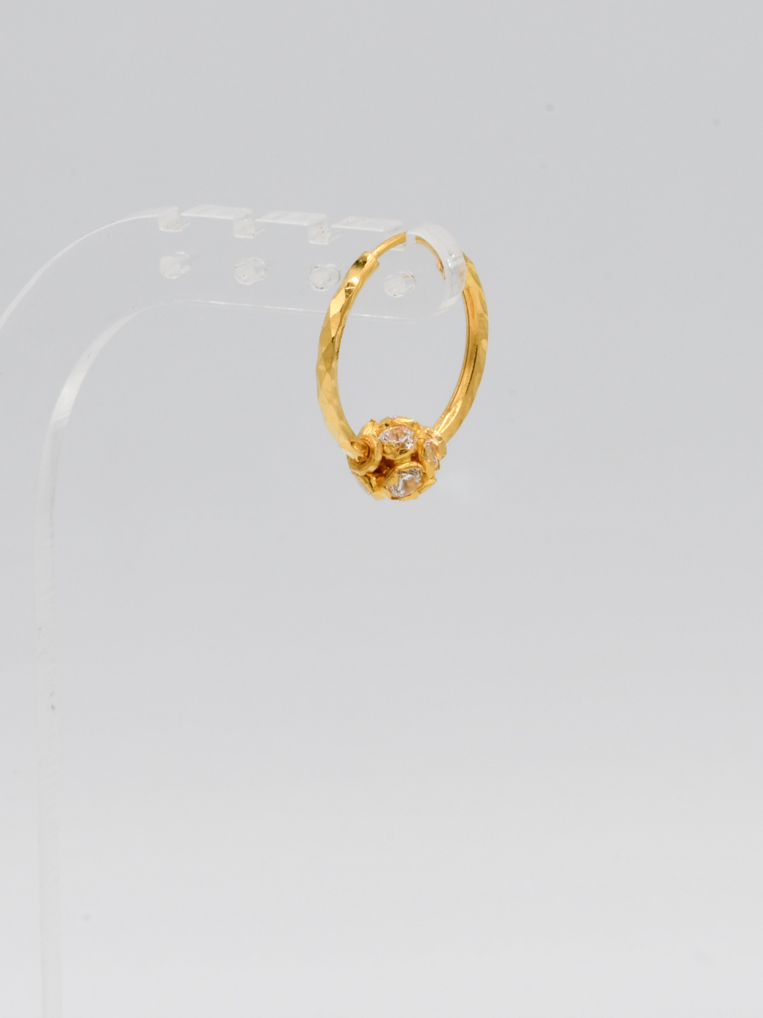 22ct Gold CZ Ball Bali - Roop Darshan
