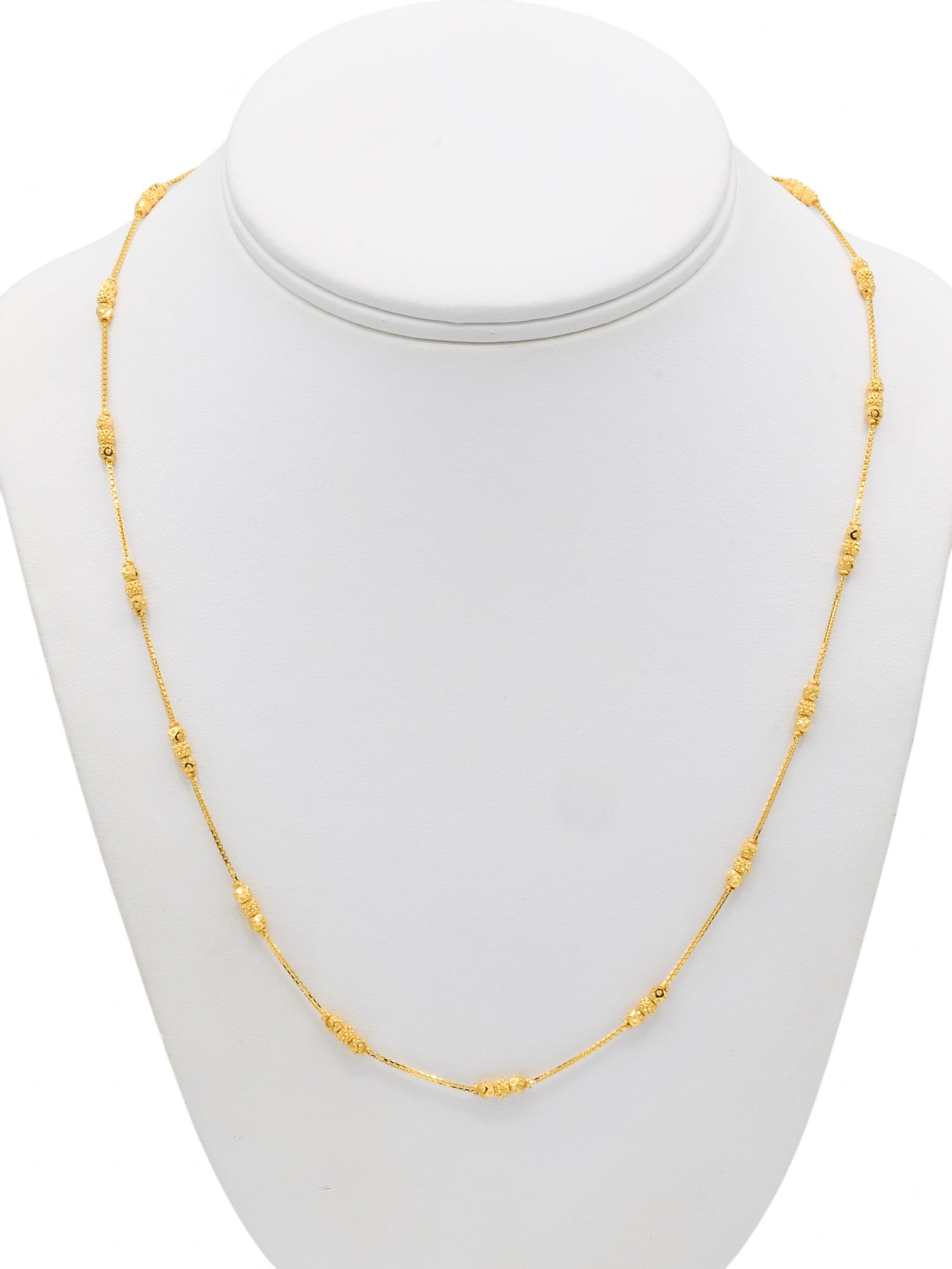 22ct Gold Ball Fancy Chain - Roop Darshan