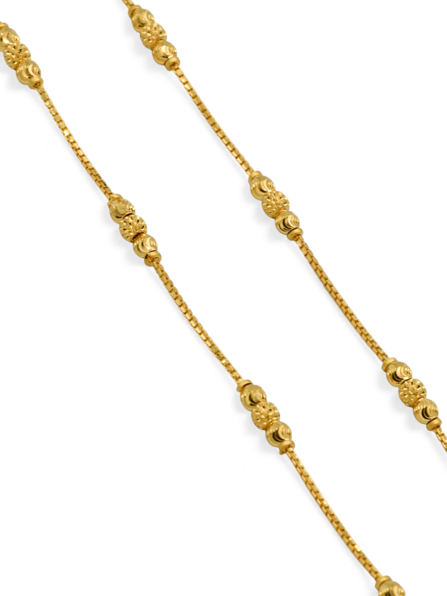 22ct Gold Ball Fancy Chain - Roop Darshan