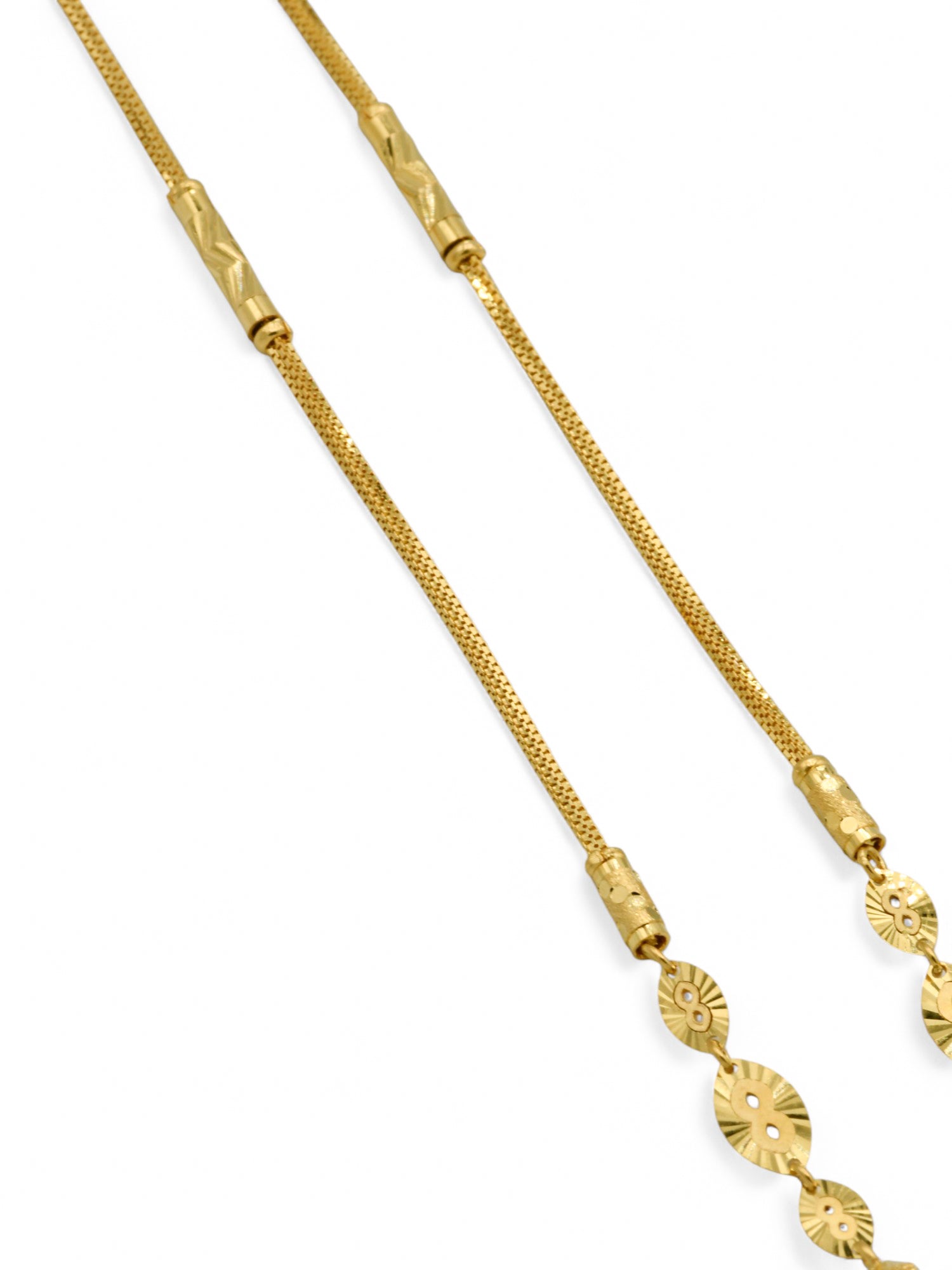 22ct Gold Ball Fancy Chain - Roop Darshan