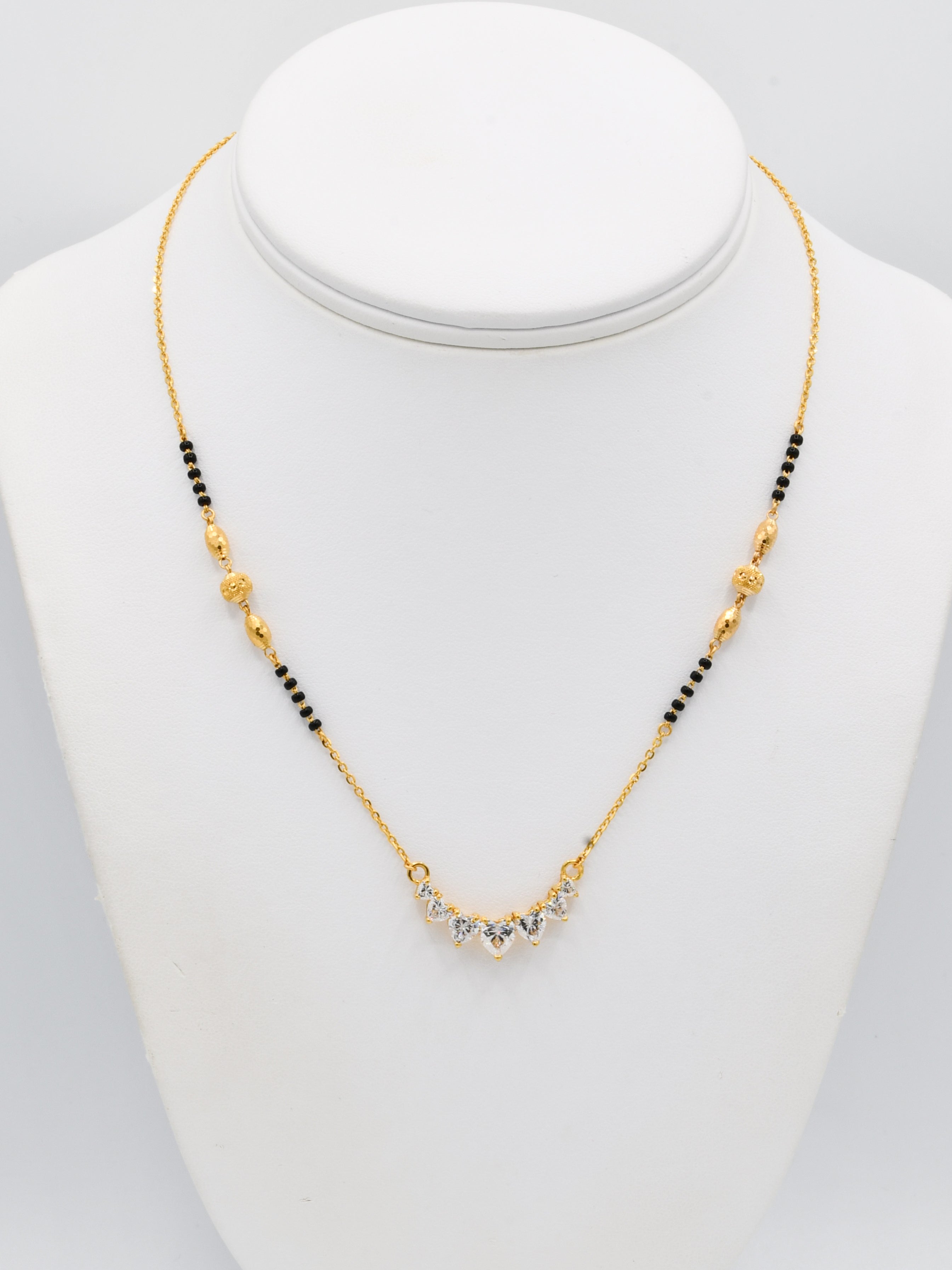 22ct Gold CZ Mangal Sutra - Roop Darshan