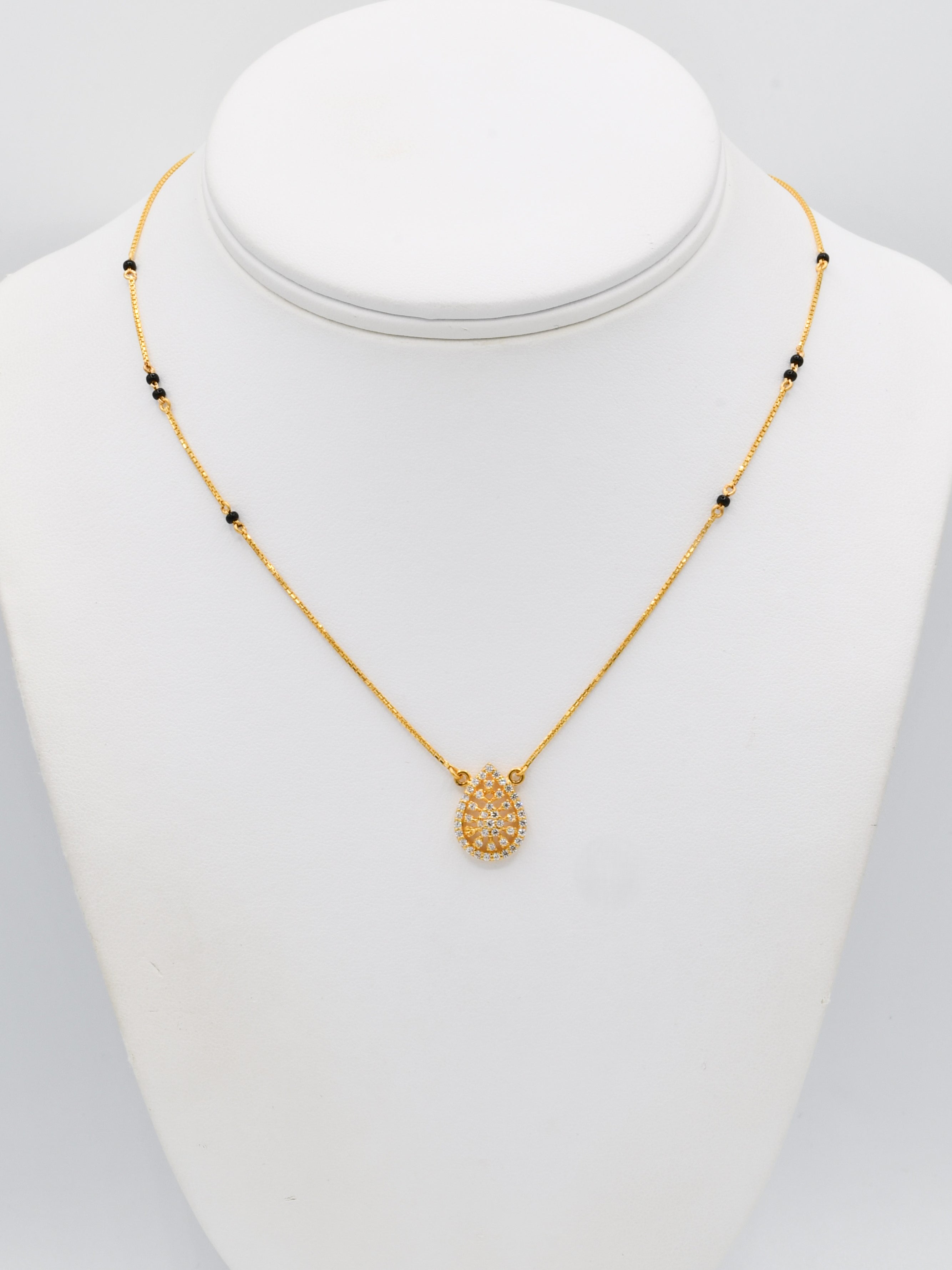 22ct Gold CZ Mangal Sutra - Roop Darshan