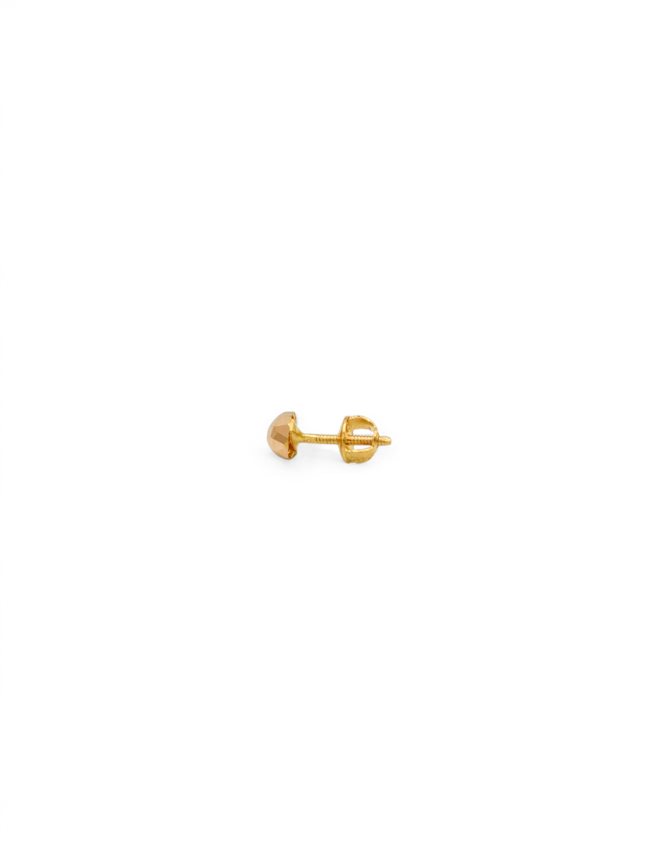 22ct Gold Ball Stud Earrings - Roop Darshan
