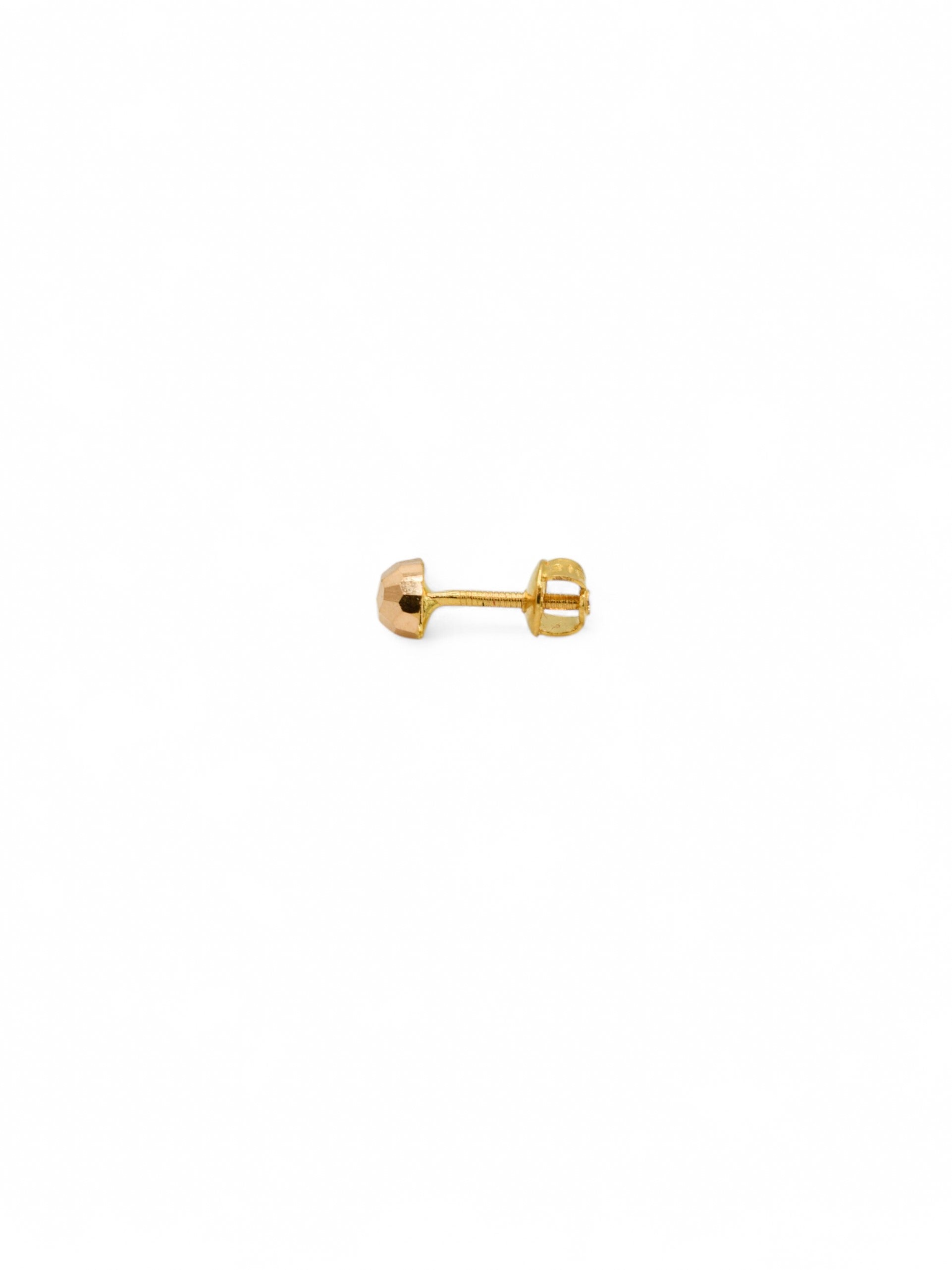 22ct Gold Ball Stud Earrings - Roop Darshan