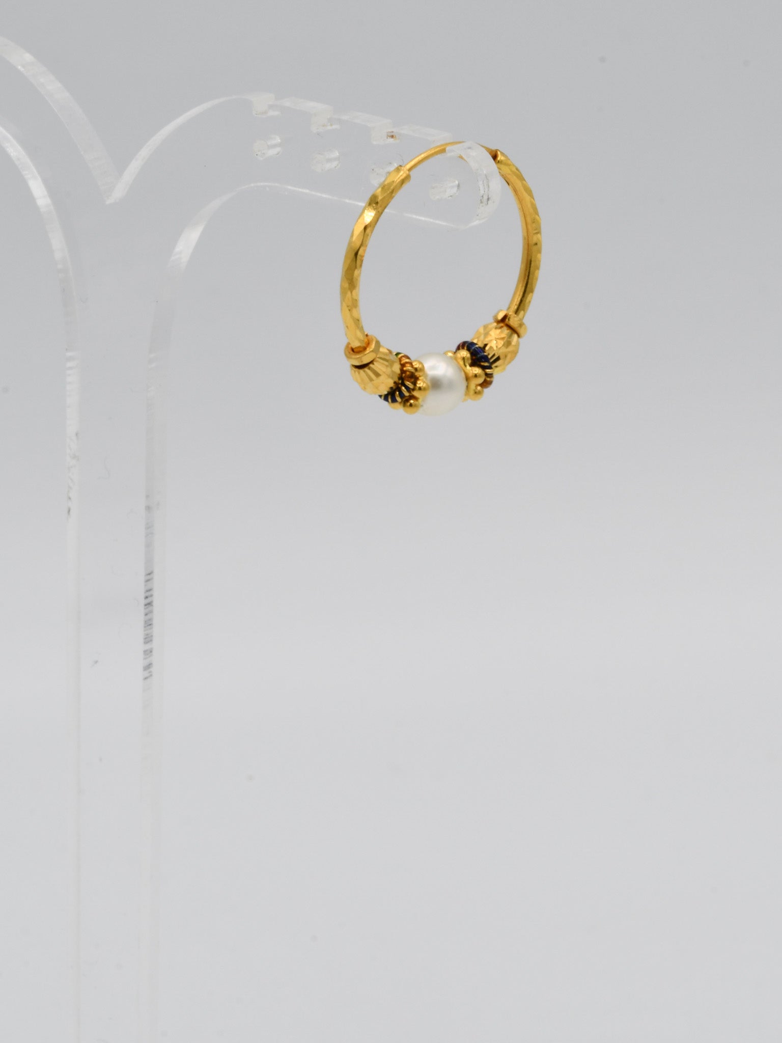 22ct Gold Pearl Minakari Bali - Roop Darshan