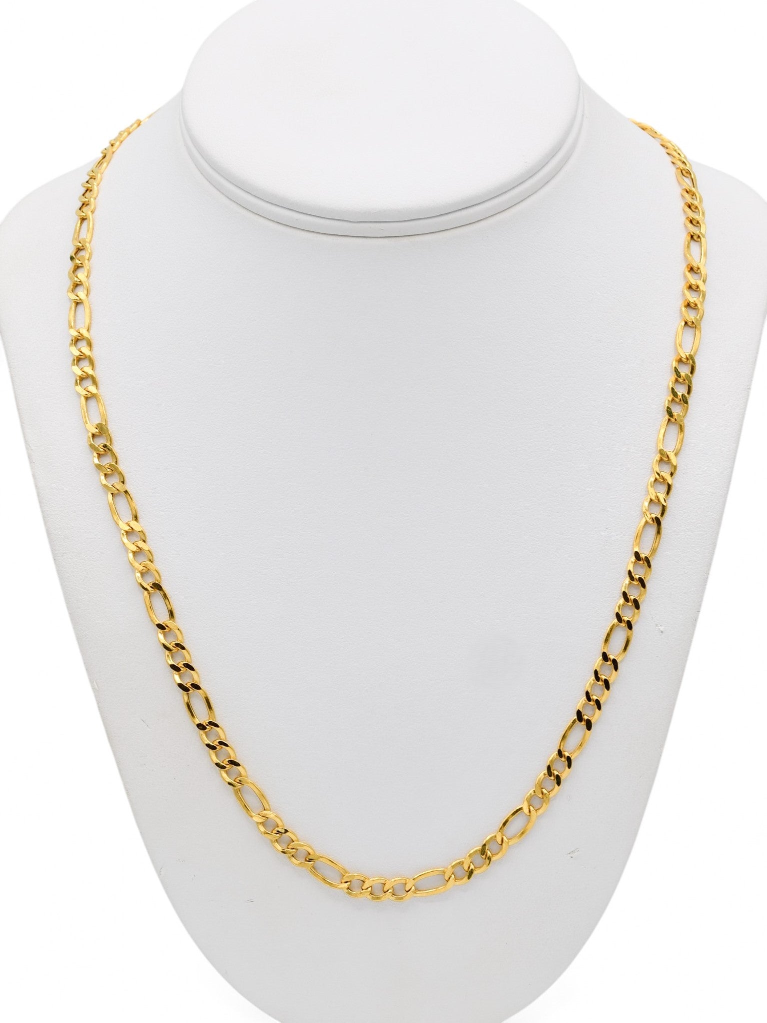 22ct Gold Hollow Figaro Chain - Roop Darshan