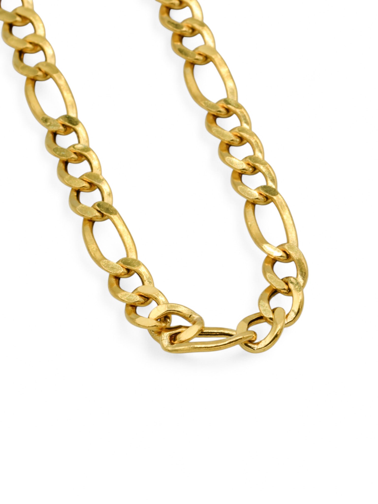 22ct Gold Hollow Figaro Chain - Roop Darshan