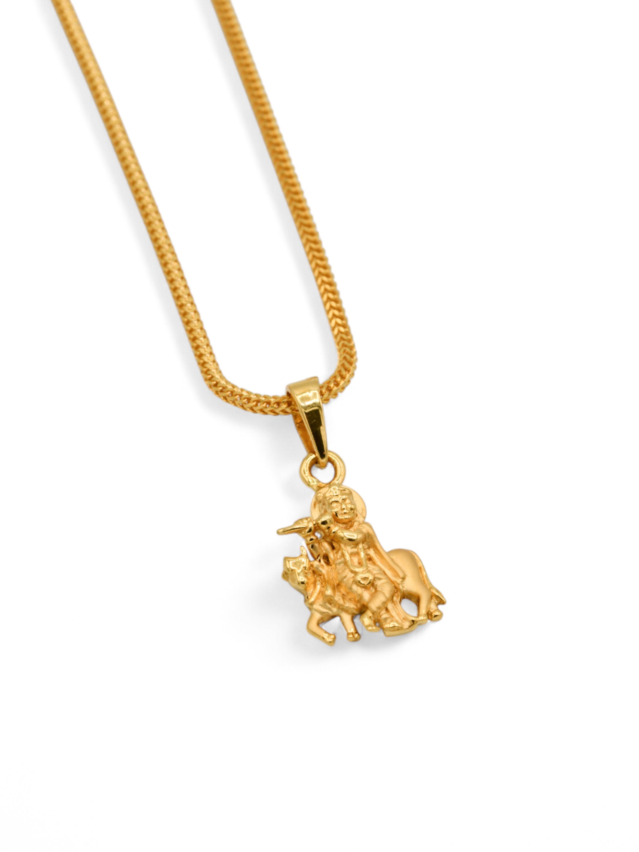 22ct Gold Krishna Pendant - Roop Darshan