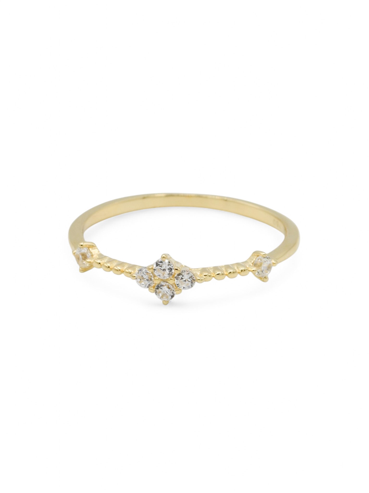 18ct Gold CZ Ladies Ring - Roop Darshan