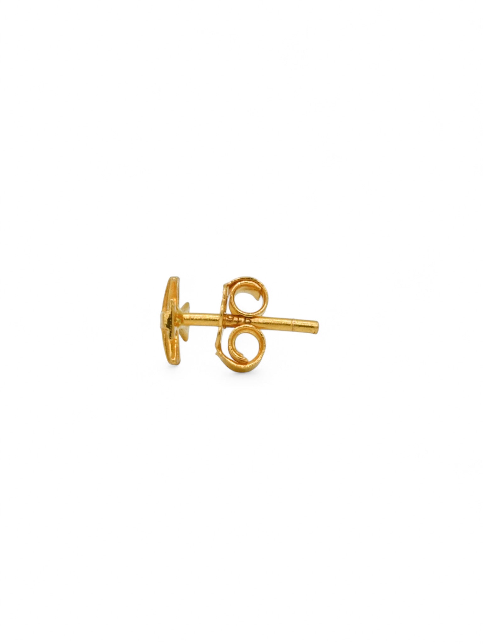 22ct Gold Cross Stud Earrings