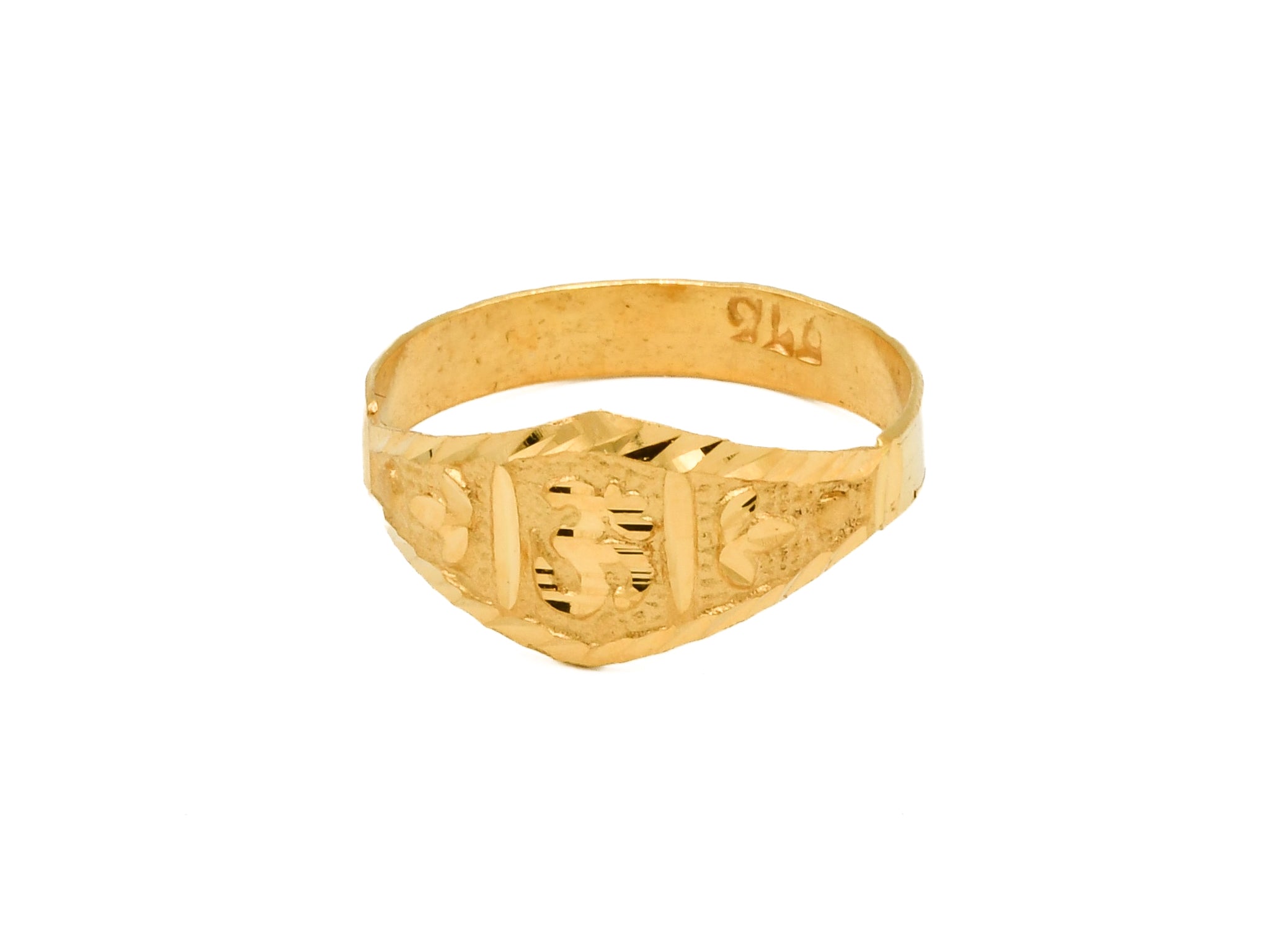 22ct Gold Om Baby Ring - Roop Darshan
