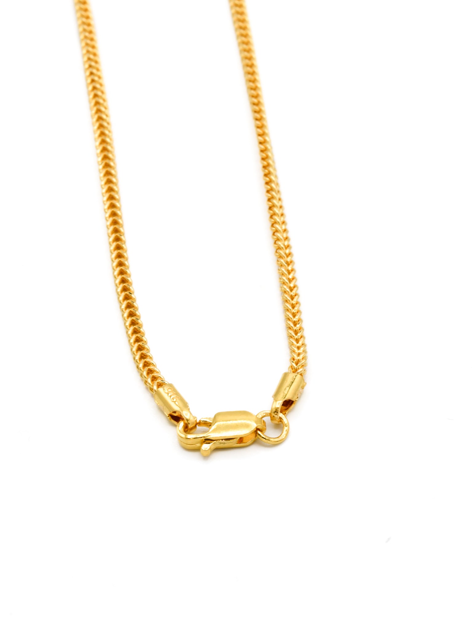 22ct Gold Hollow Fox Tail Chain - 60 cm - Roop Darshan