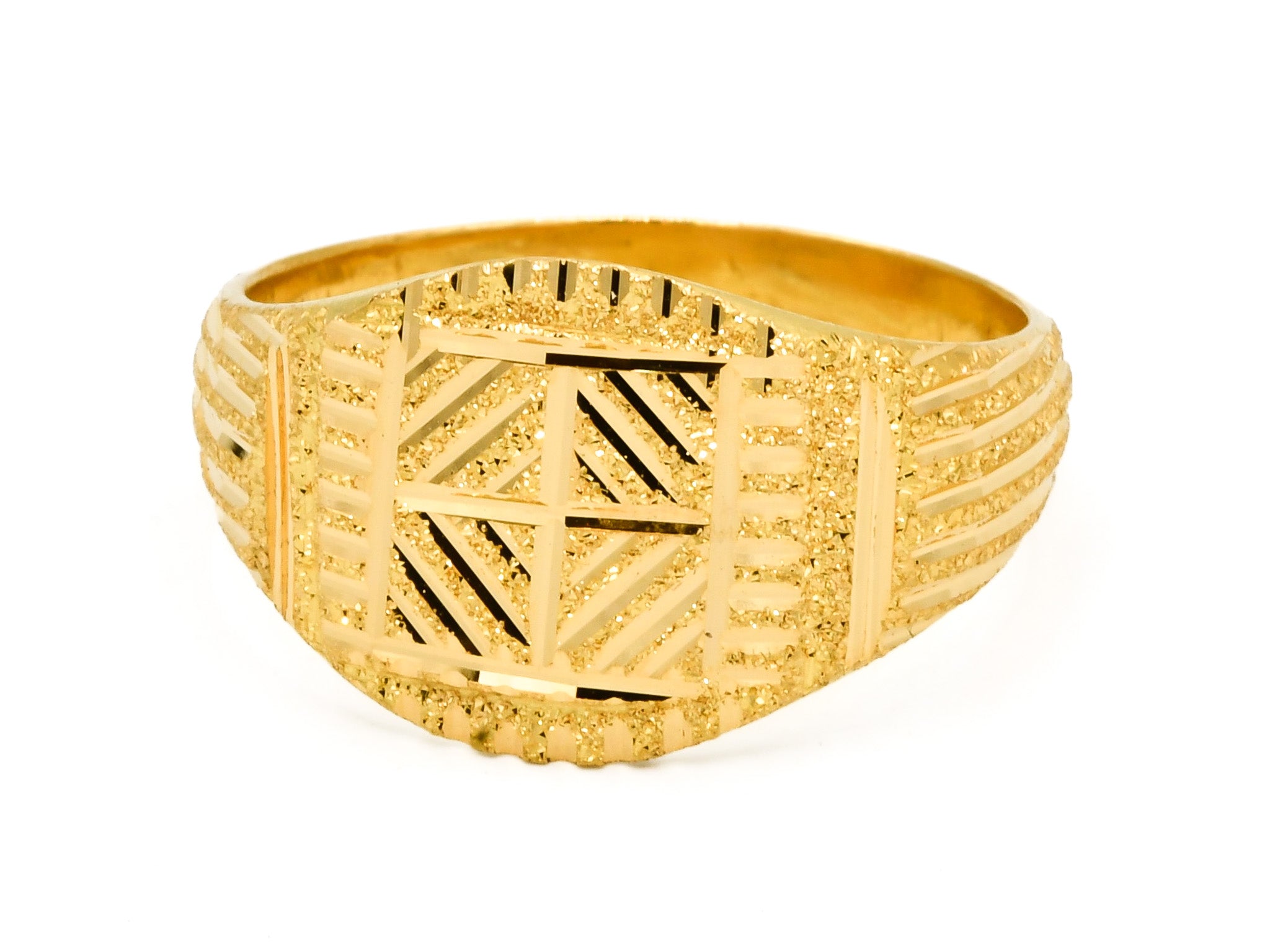 22ct Gold Mens Ring - Roop Darshan