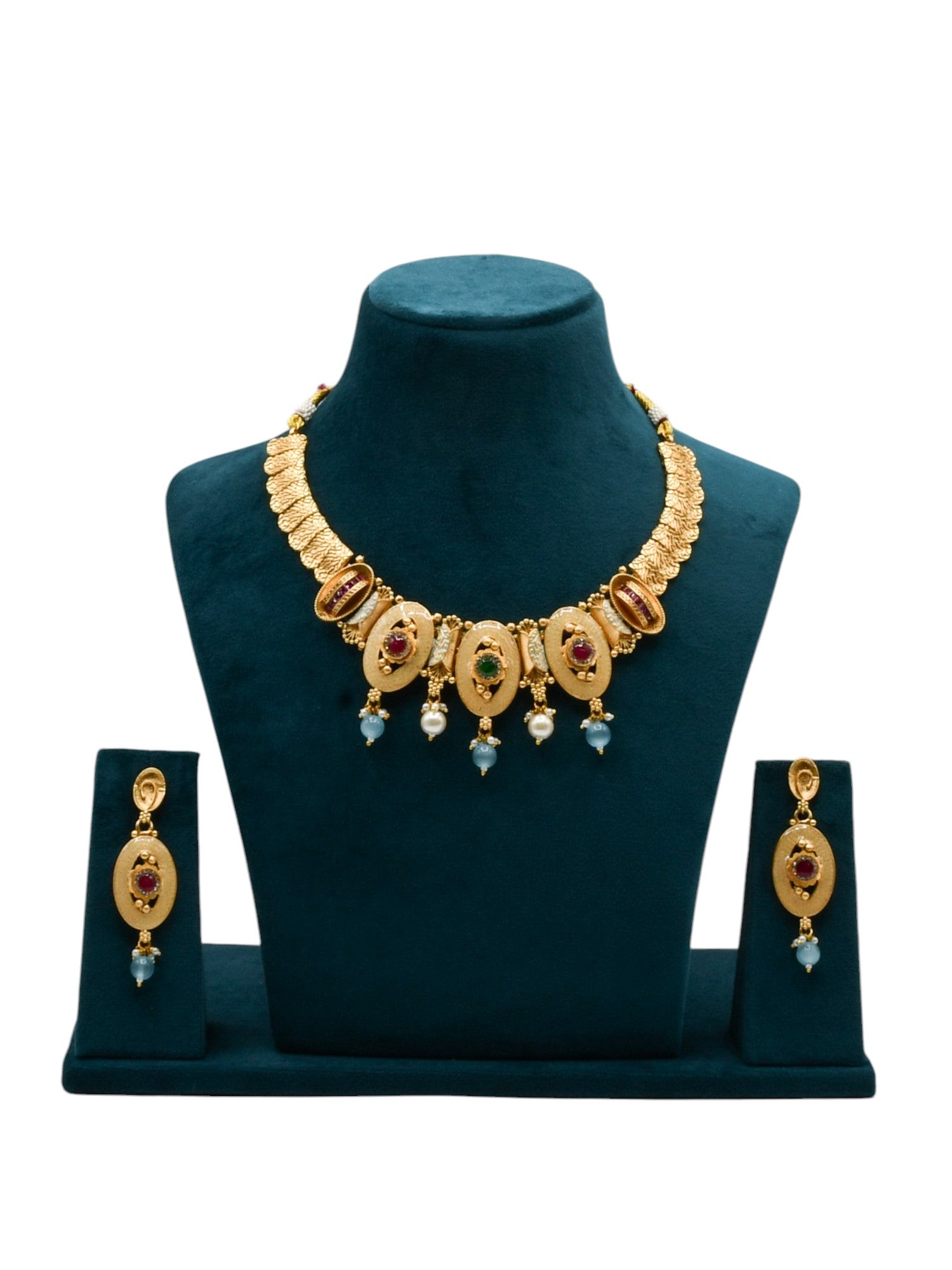 Costume Necklace Set - Roop Darshan