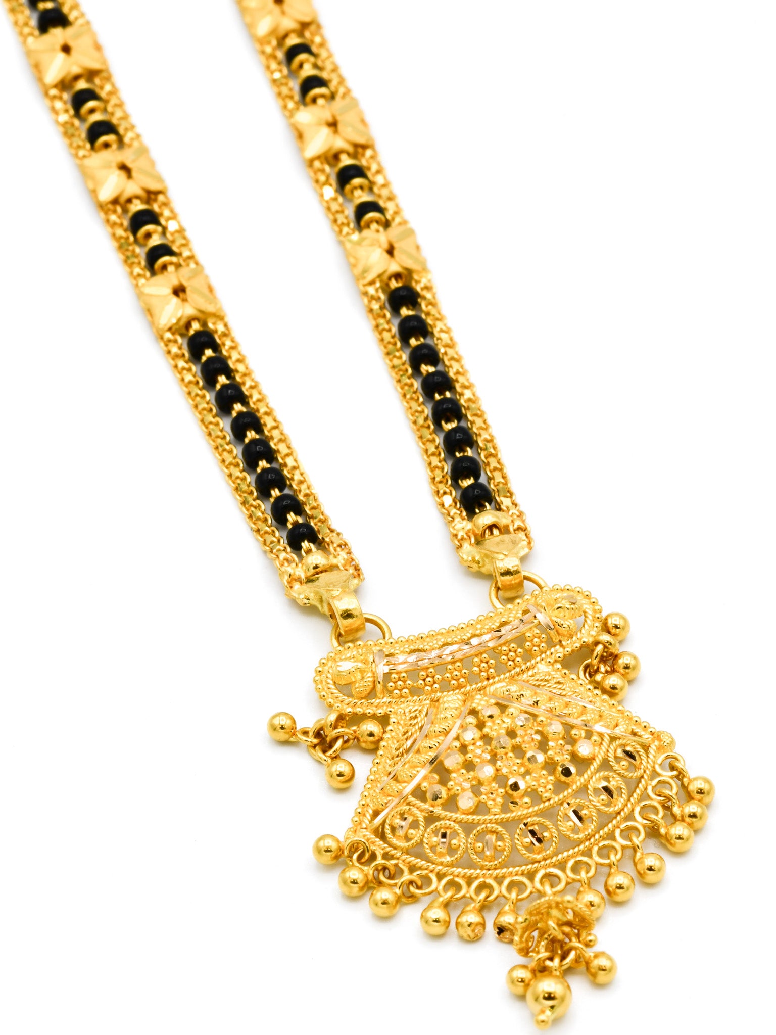22ct Gold 3 Row Mangal Sutra - Roop Darshan