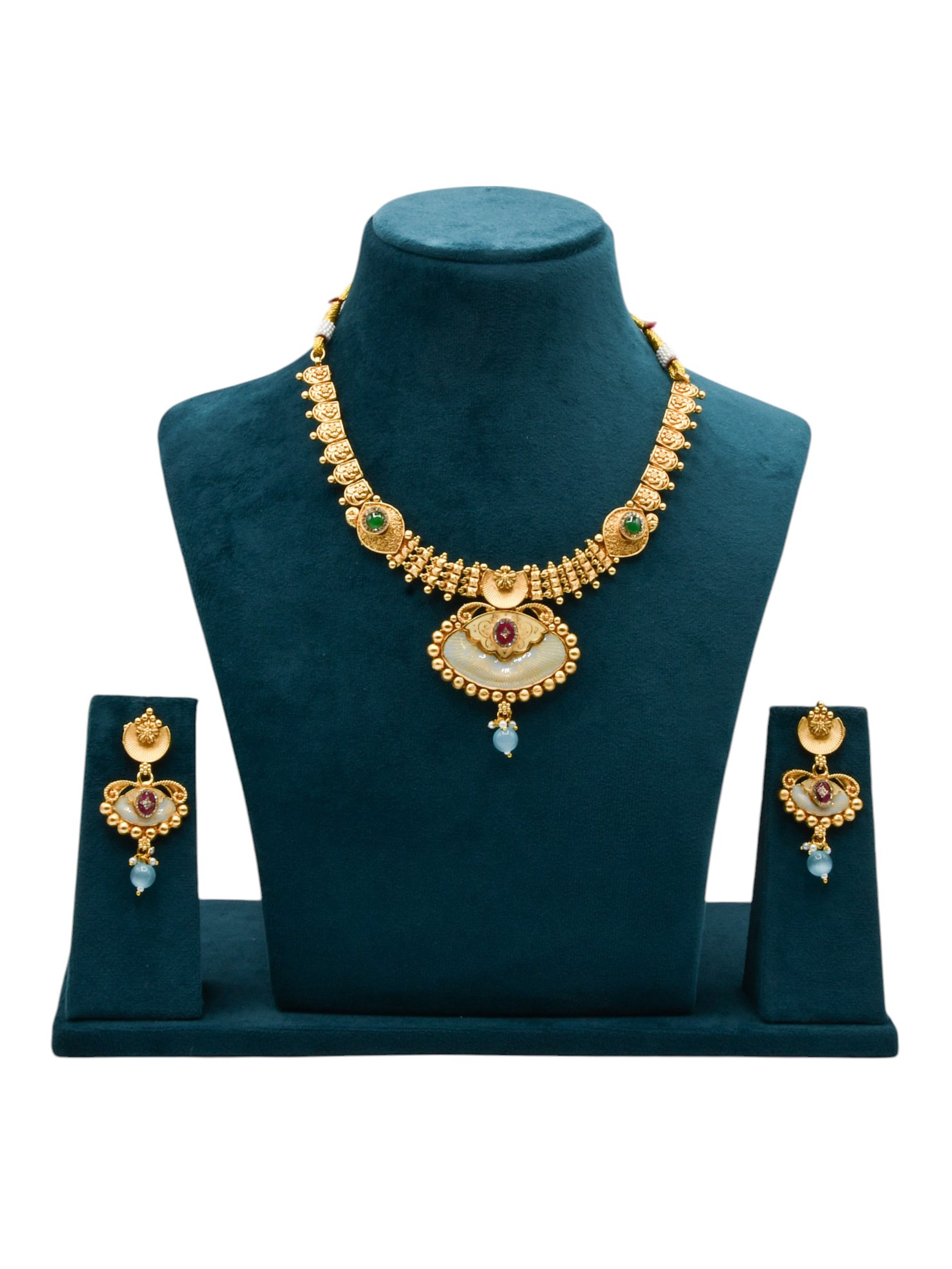 Costume Necklace Set - Roop Darshan