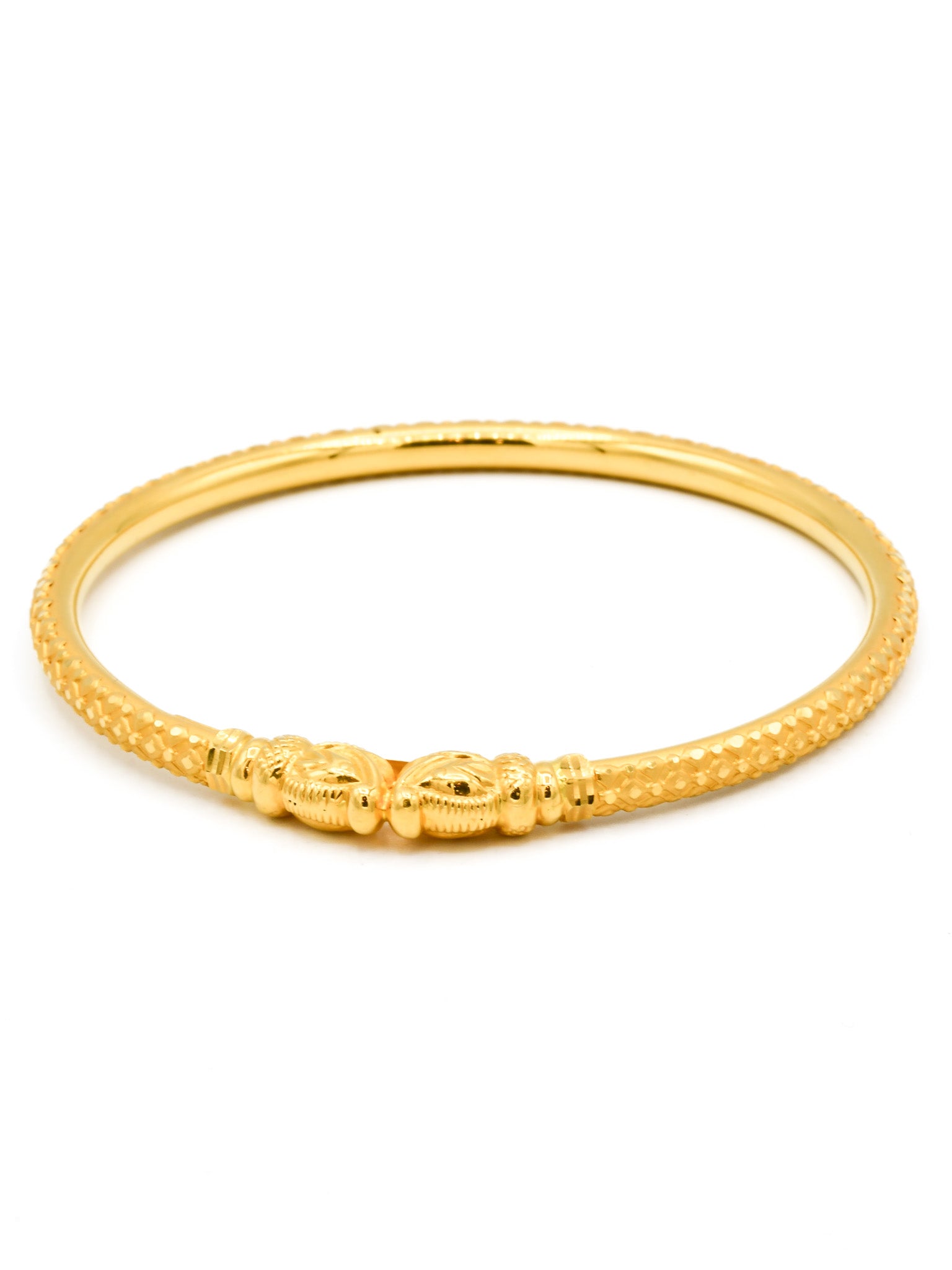 22ct Gold Hathi Mukh Pair Bangle - Roop Darshan