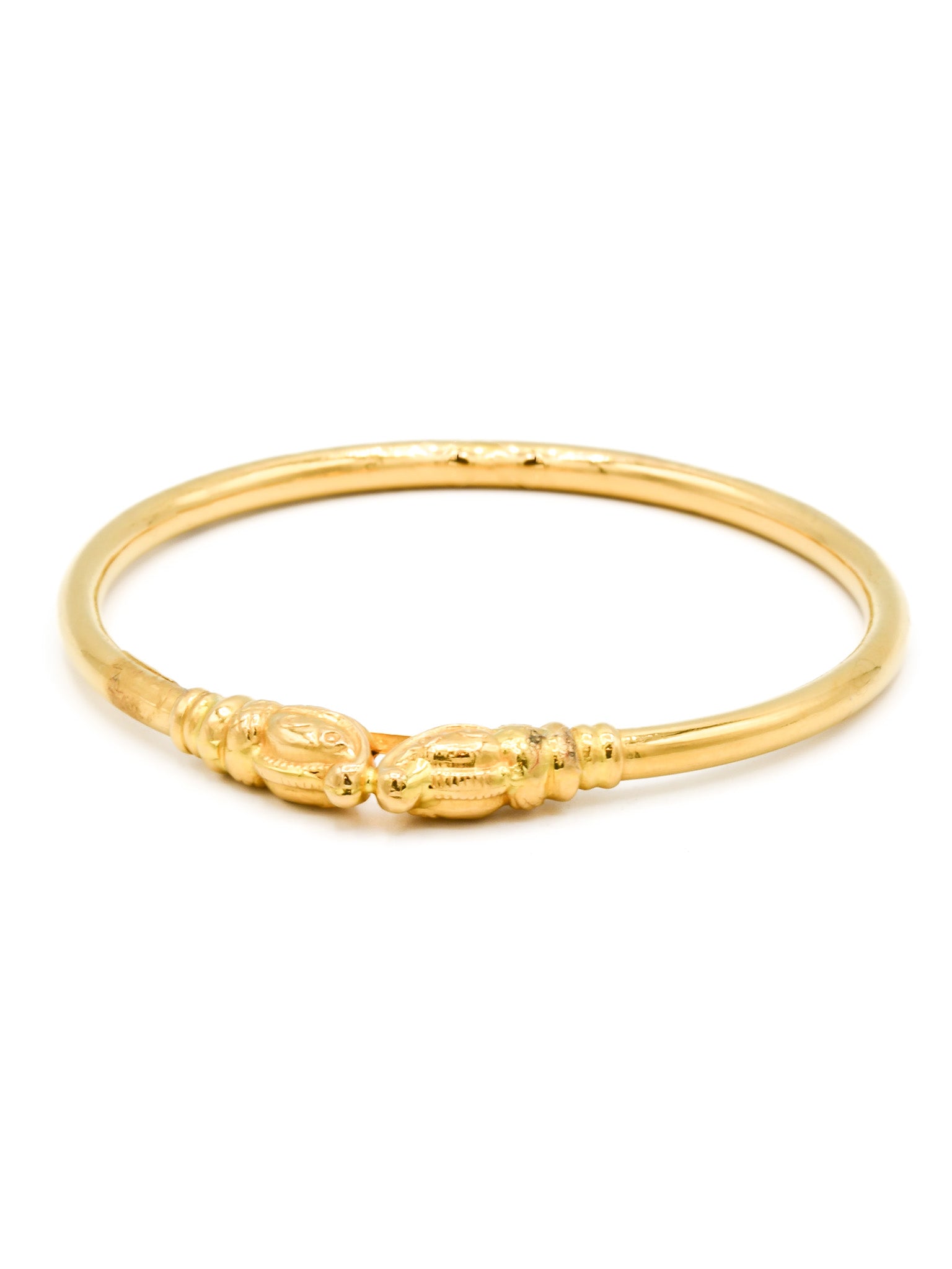 22ct Gold Hathi Mukh Pair Bangle - Roop Darshan