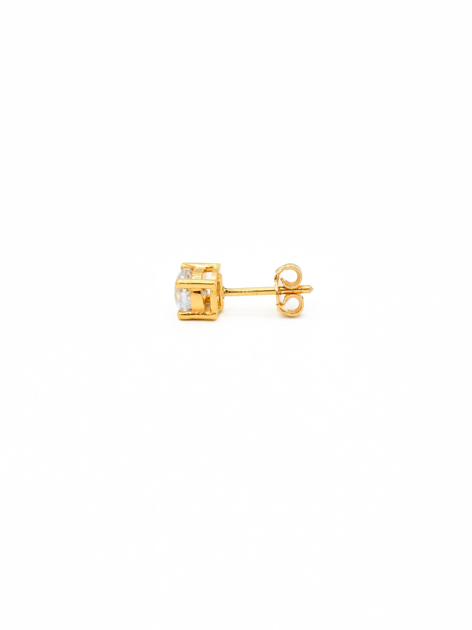 22ct Gold CZ Stud Earrings - Roop Darshan