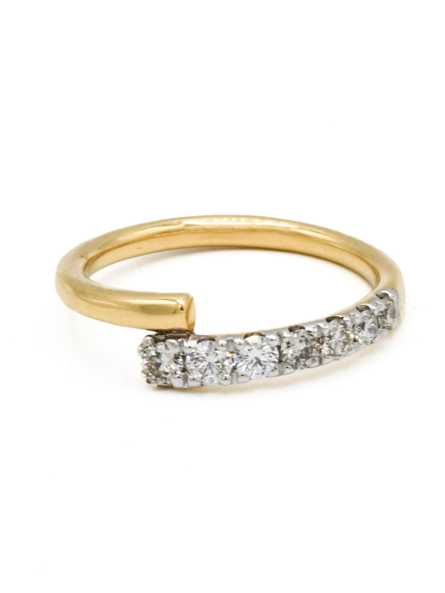 18ct Gold 0.32ct Diamond Ladies Ring - Roop Darshan