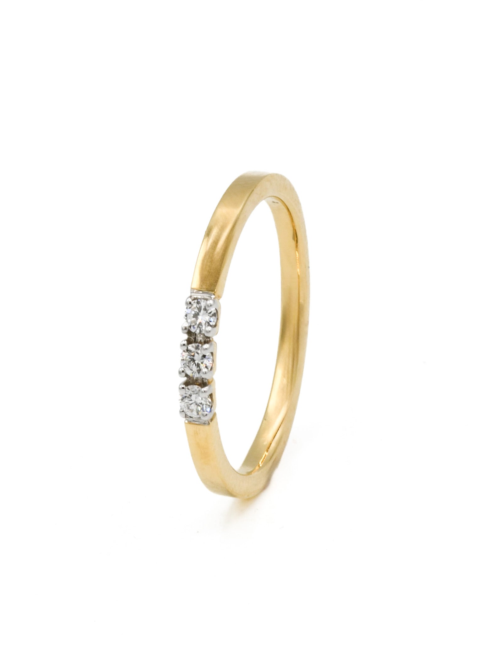 18ct Gold 0.13ct Diamond Ladies Ring - Roop Darshan