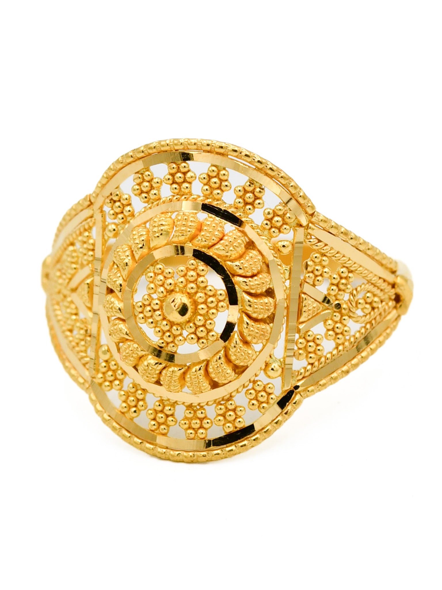 22ct Gold Filigree Ladies Ring - Roop Darshan
