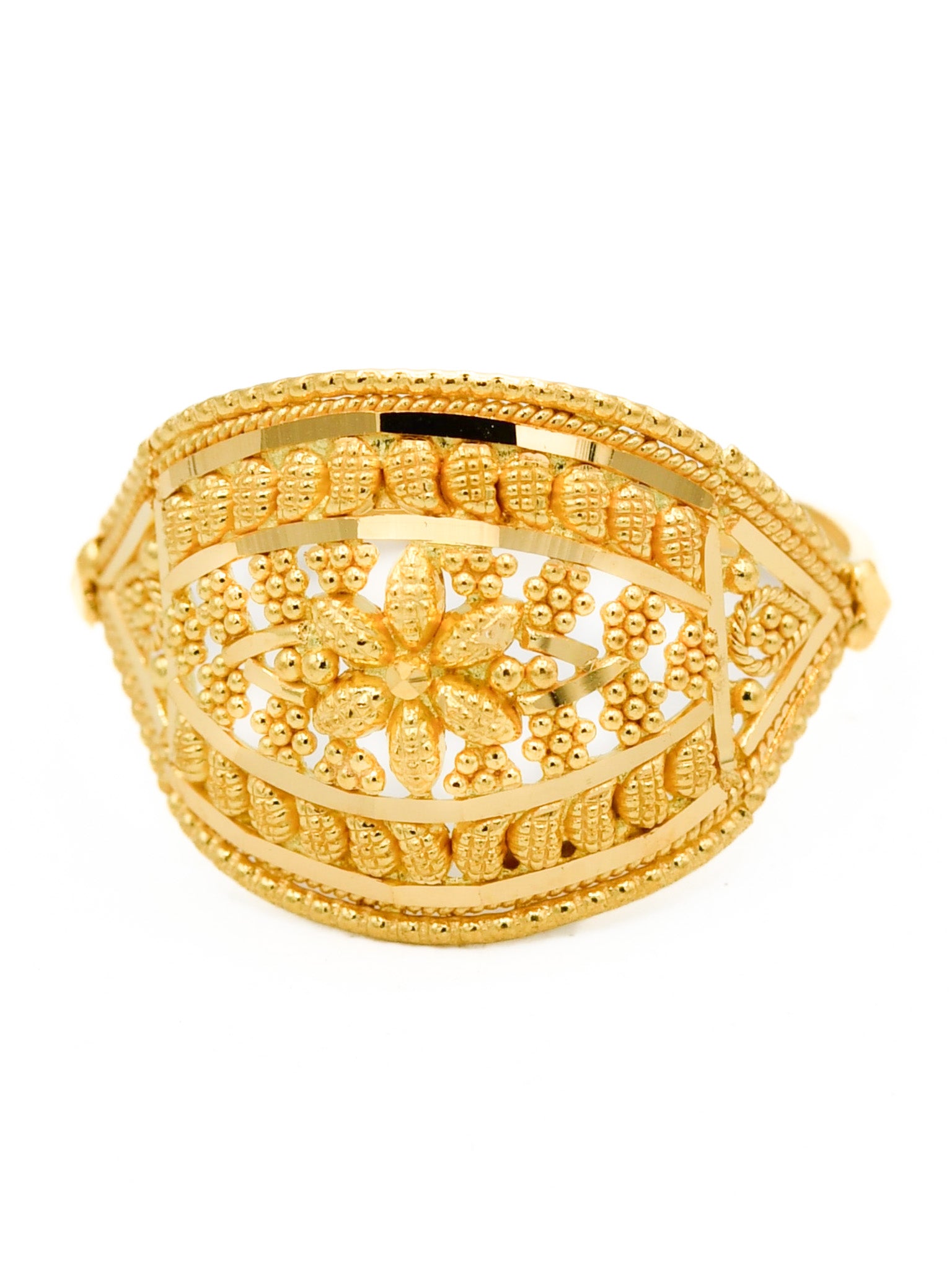 22ct Gold Filigree Ladies Ring - Roop Darshan