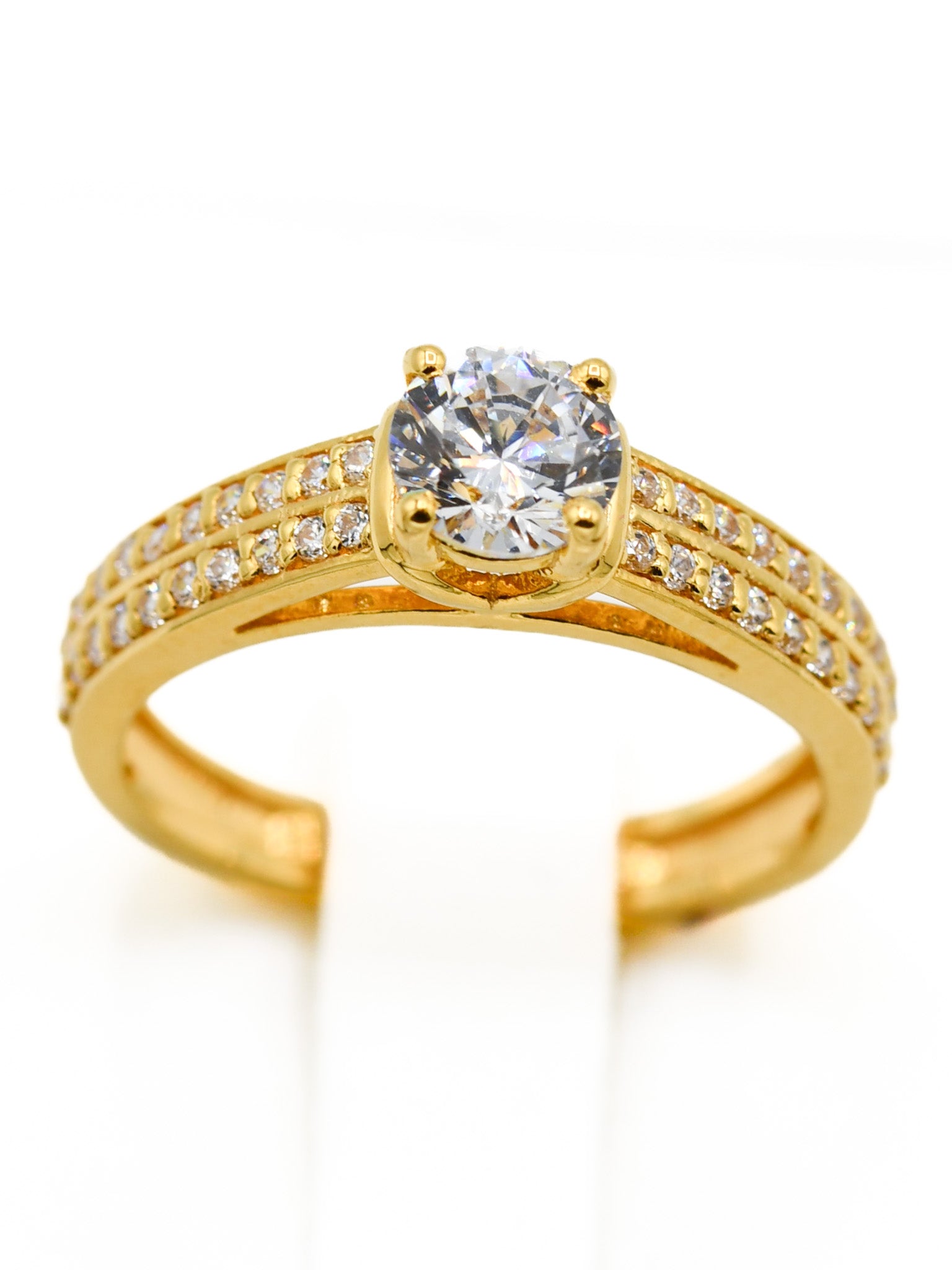 22ct Gold CZ Ladies Ring - Roop Darshan