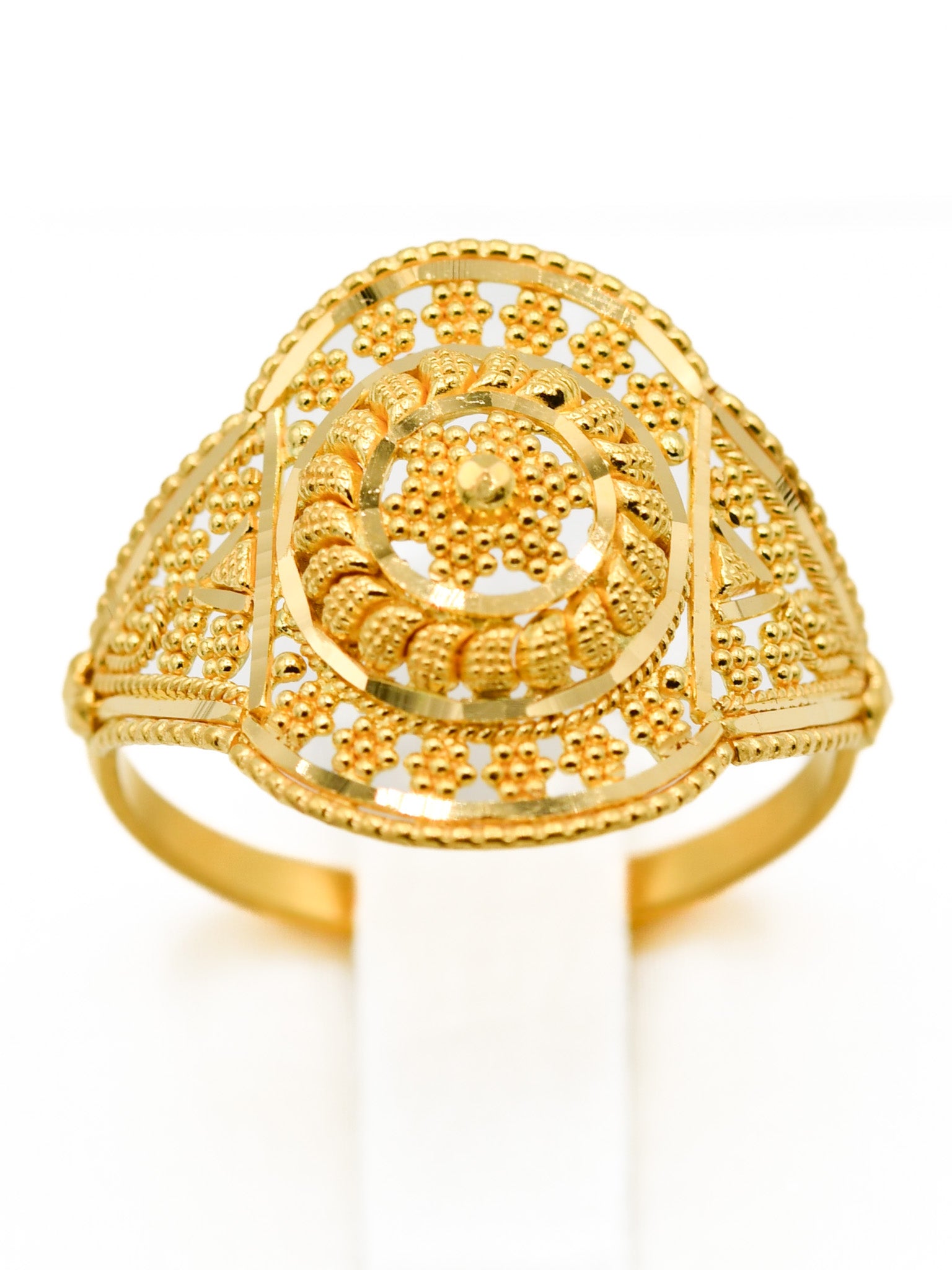22ct Gold Filigree Ladies Ring - Roop Darshan
