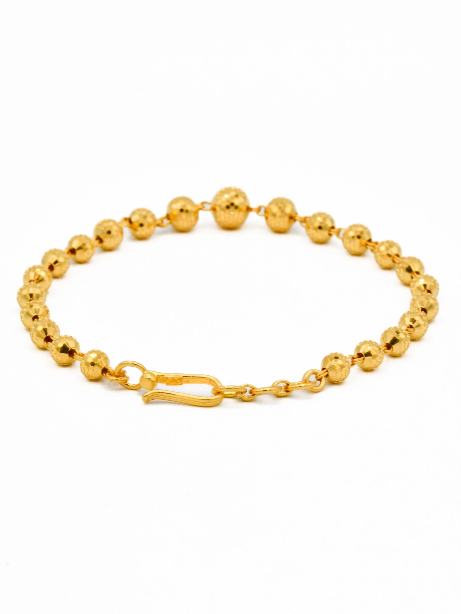 22ct Gold Ball Ladies Bracelet - Roop Darshan