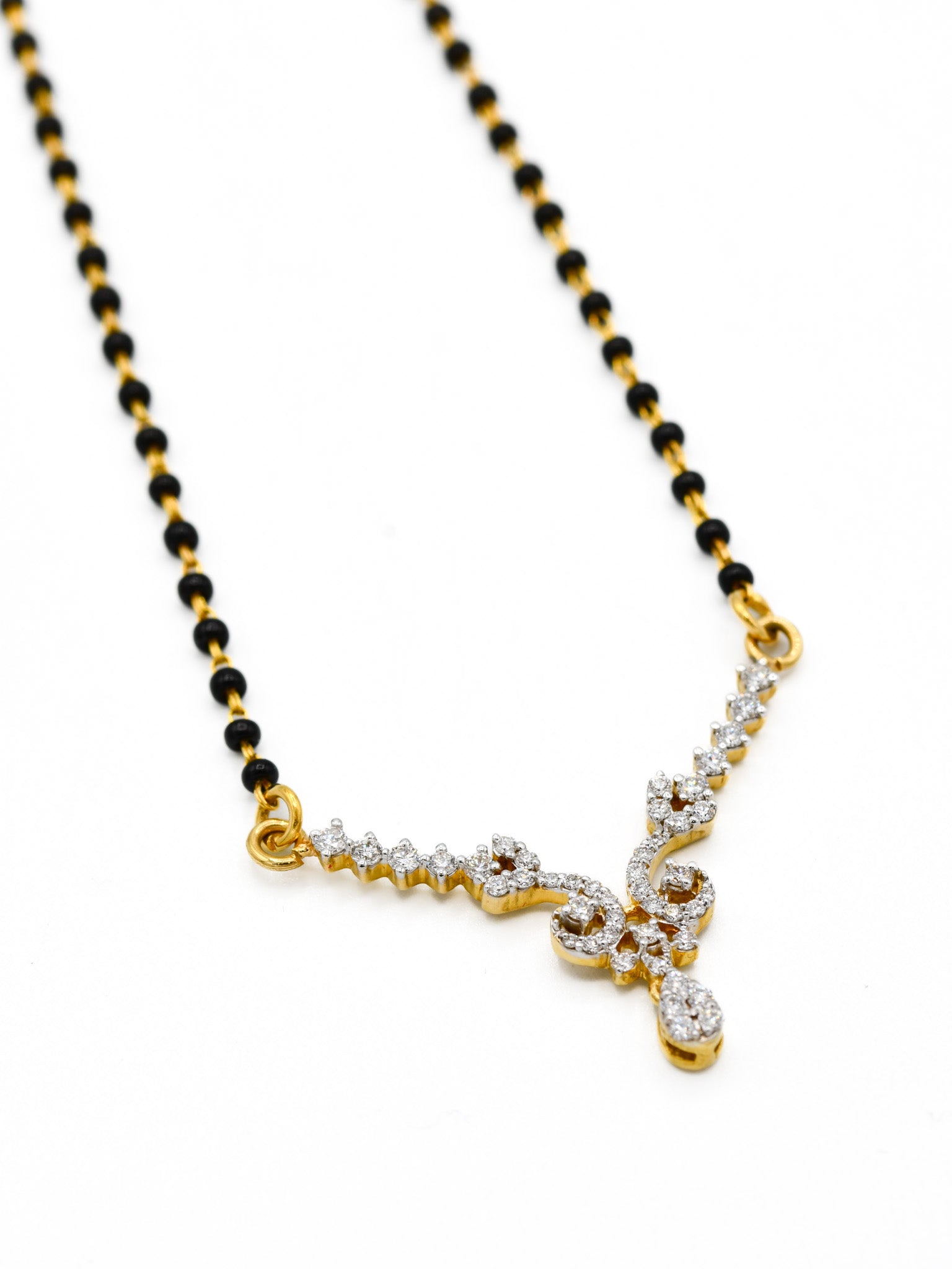 18ct Gold Dia Mangal Sutra - Roop Darshan