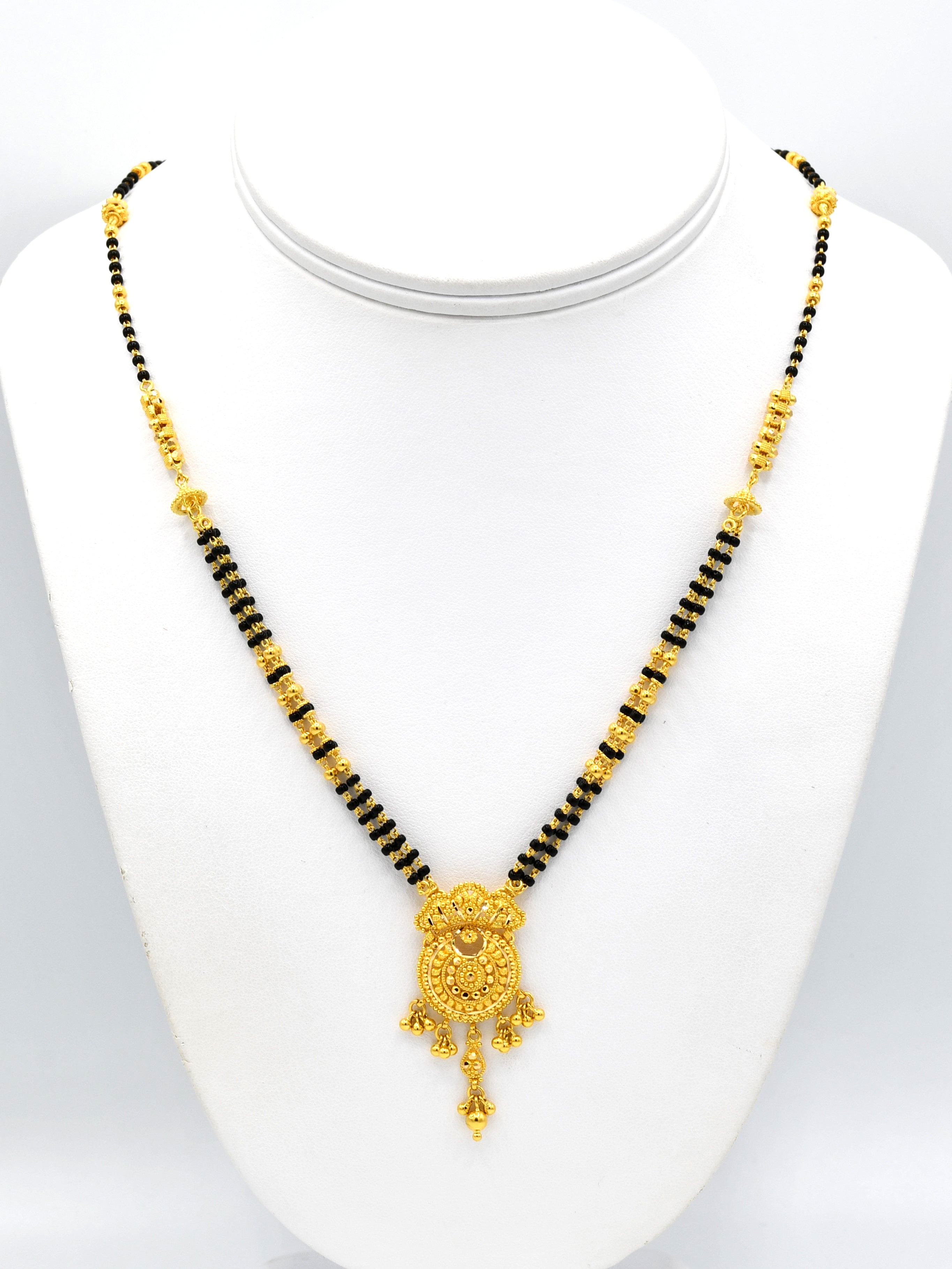 22ct Gold 3 Row Mangal Sutra - Roop Darshan