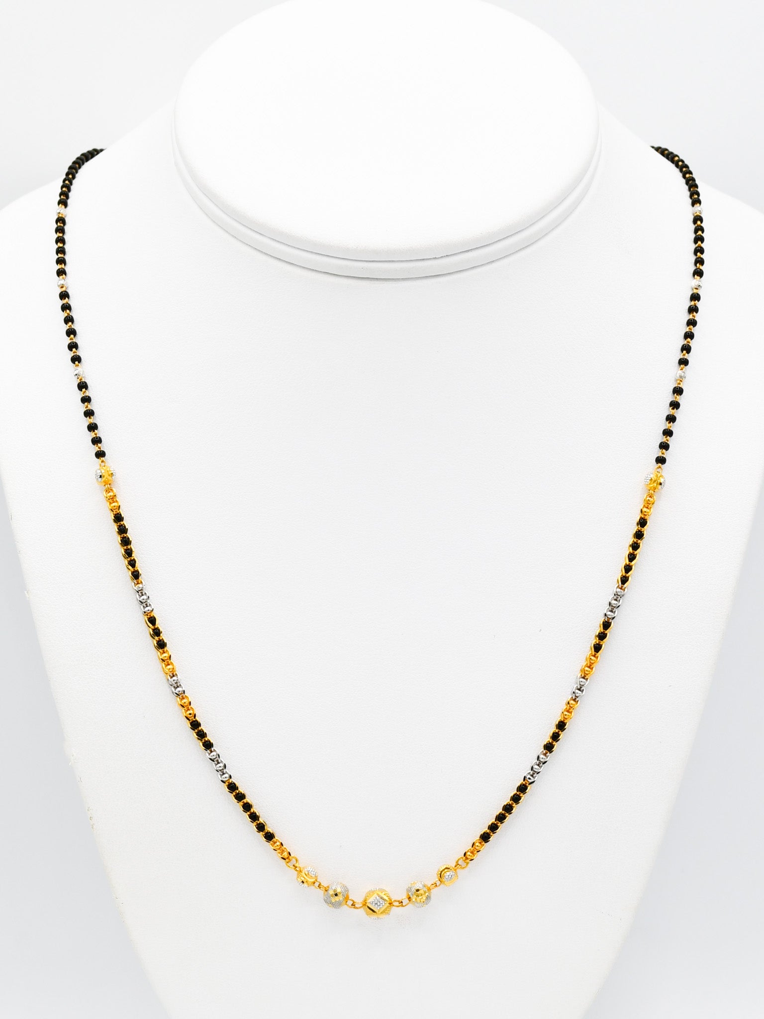 22ct Gold Two Tone Ball Mangal Sutra - Roop Darshan