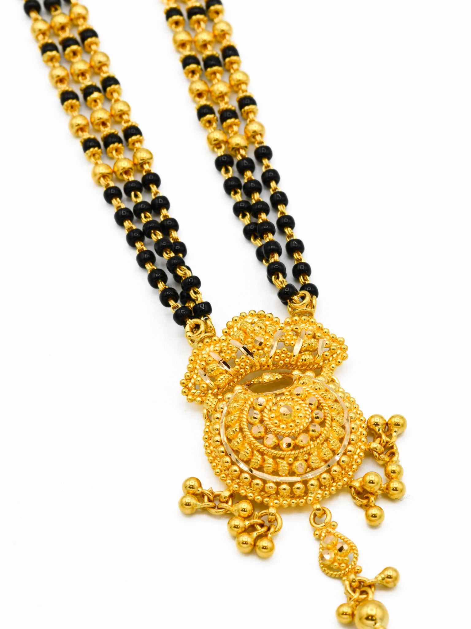 22ct Gold 3 Row Mangal Sutra - Roop Darshan