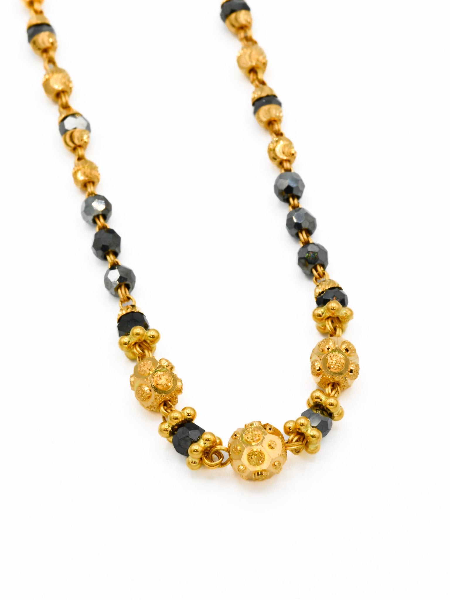 22ct Gold Ball Crystal Mangal Sutra - Roop Darshan
