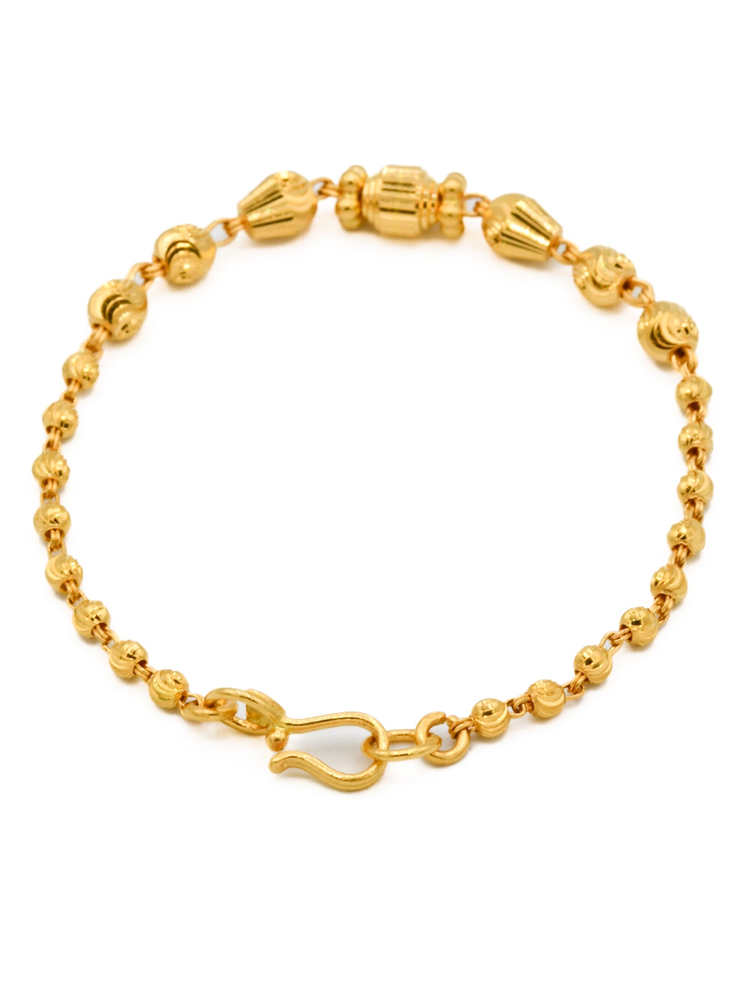 22ct Gold Ball 1 Piece Baby Bracelet - Roop Darshan