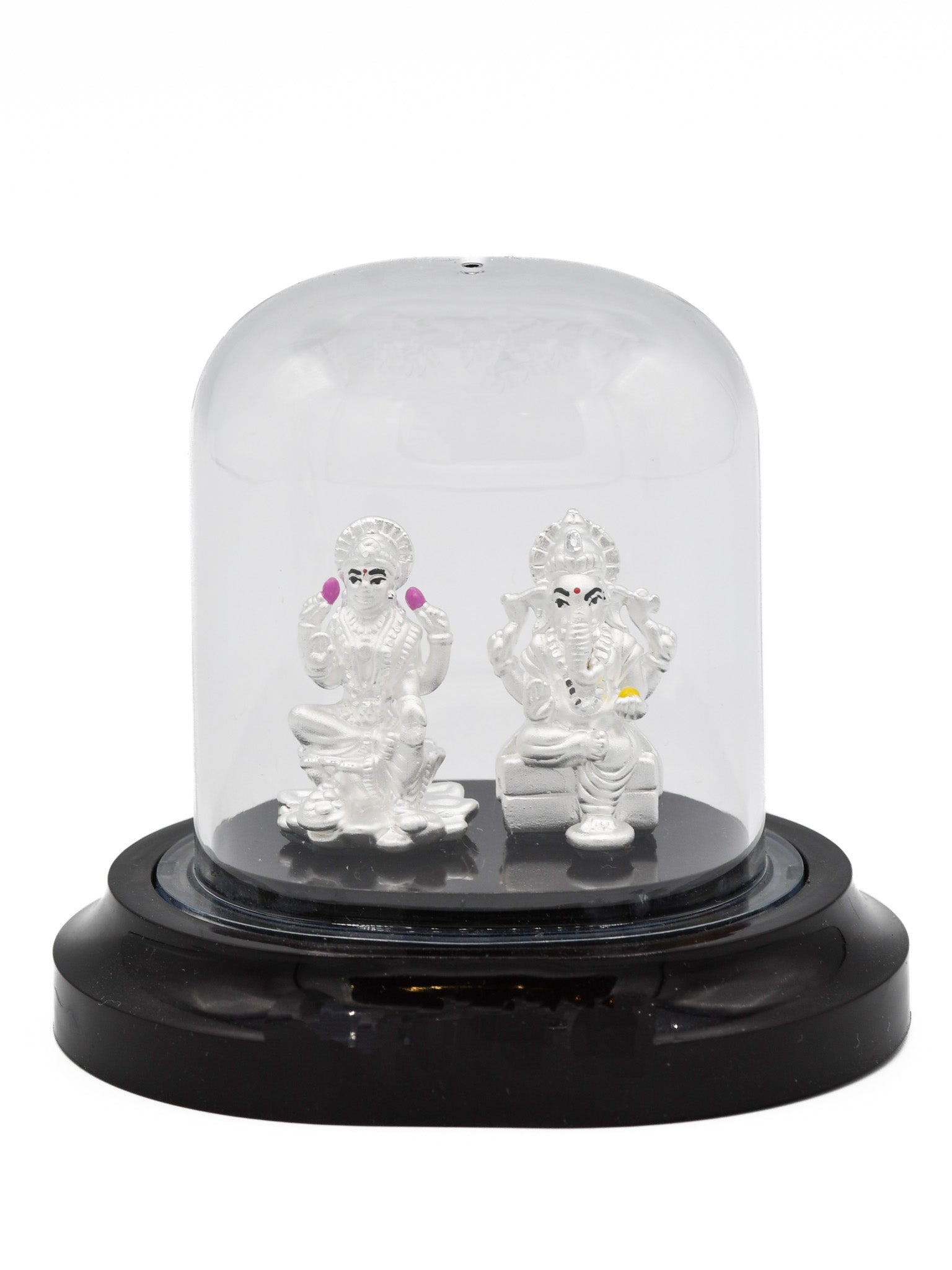 Silver Laxmi Ganesh Murti - Roop Darshan