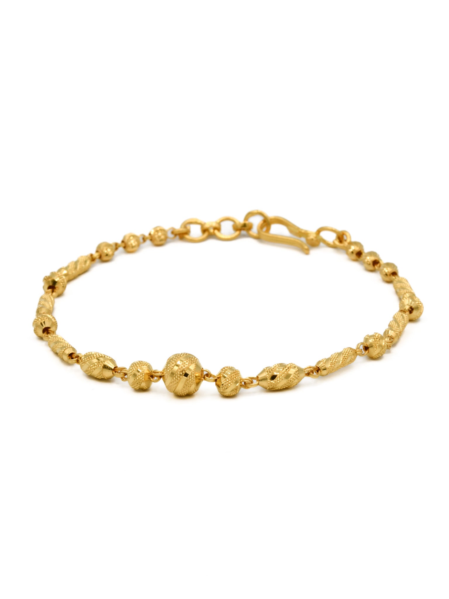 22ct Gold Ball Ladies Bracelet - Roop Darshan