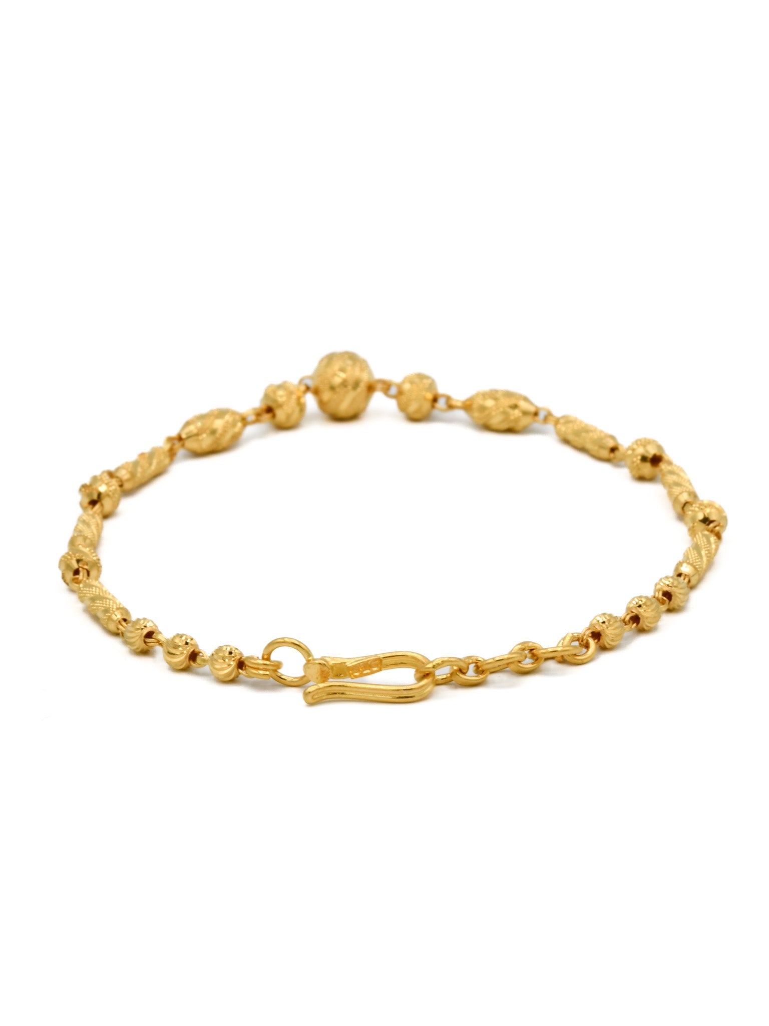 22ct Gold Ball Ladies Bracelet - Roop Darshan