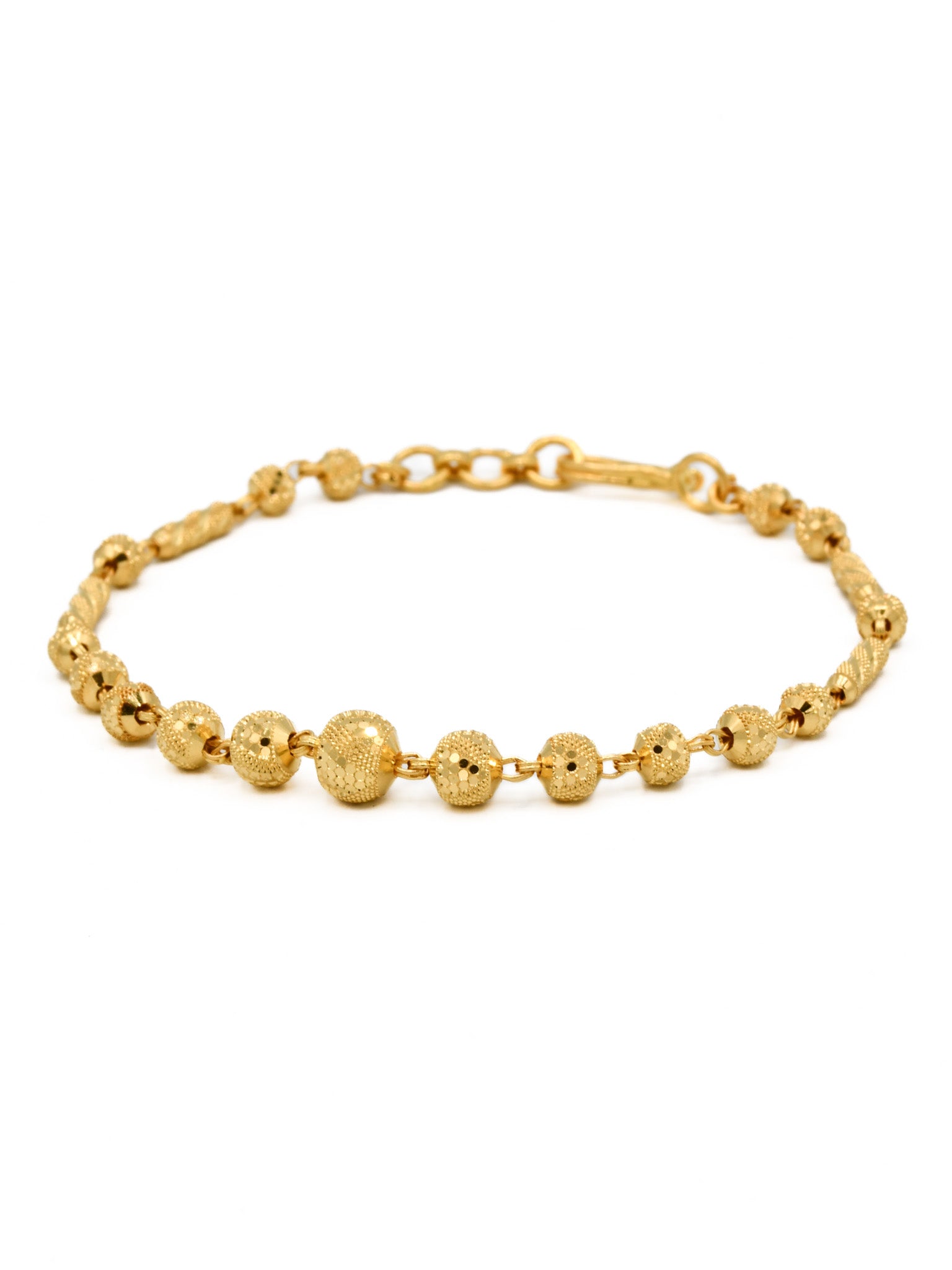 22ct Gold Ball Ladies Bracelet - Roop Darshan